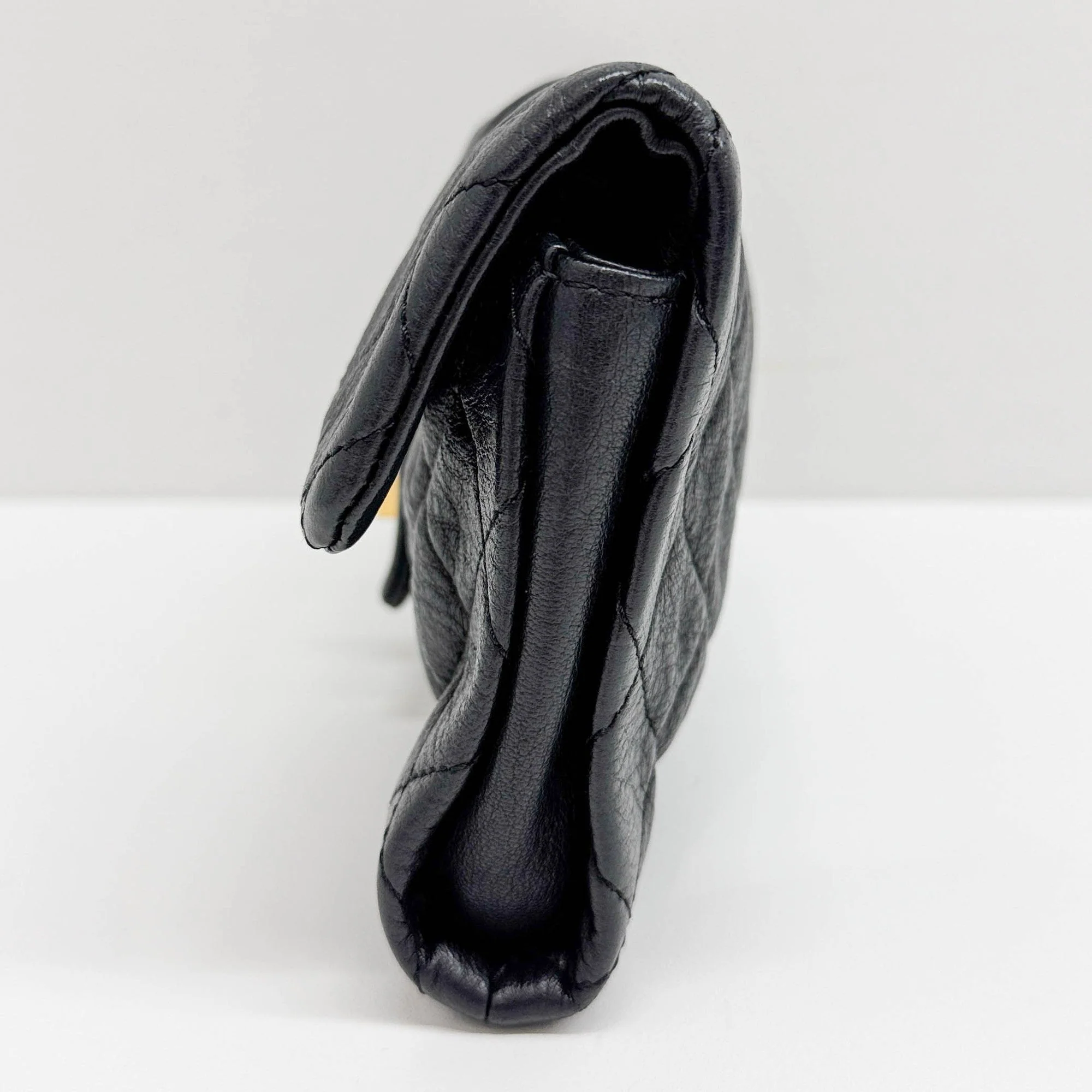 2.55 Long 2010-2011 Matelasse Black Leather Clutch Bag - Image 7