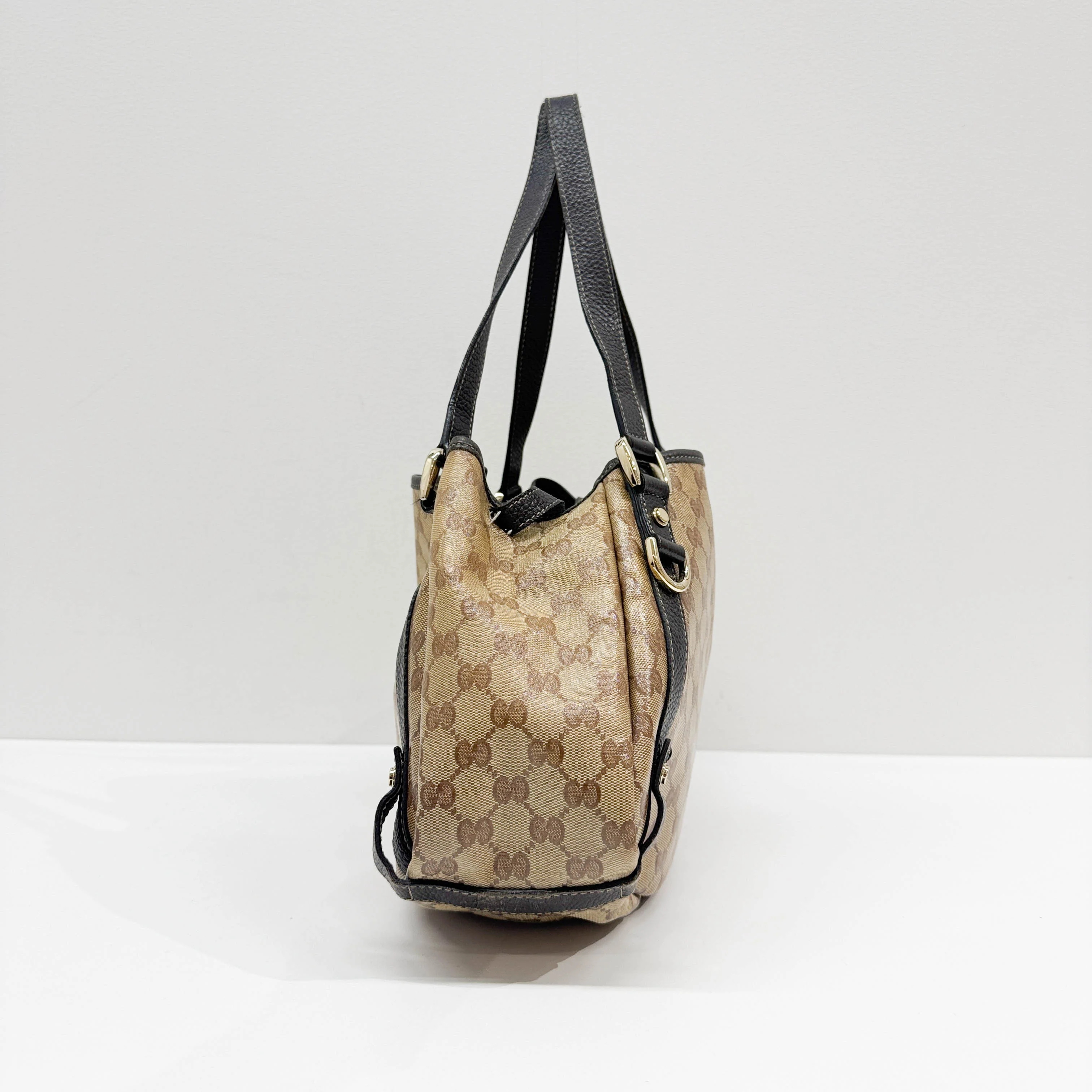 Abbey Brown GG Crystal Shoulder Bag - Image 3