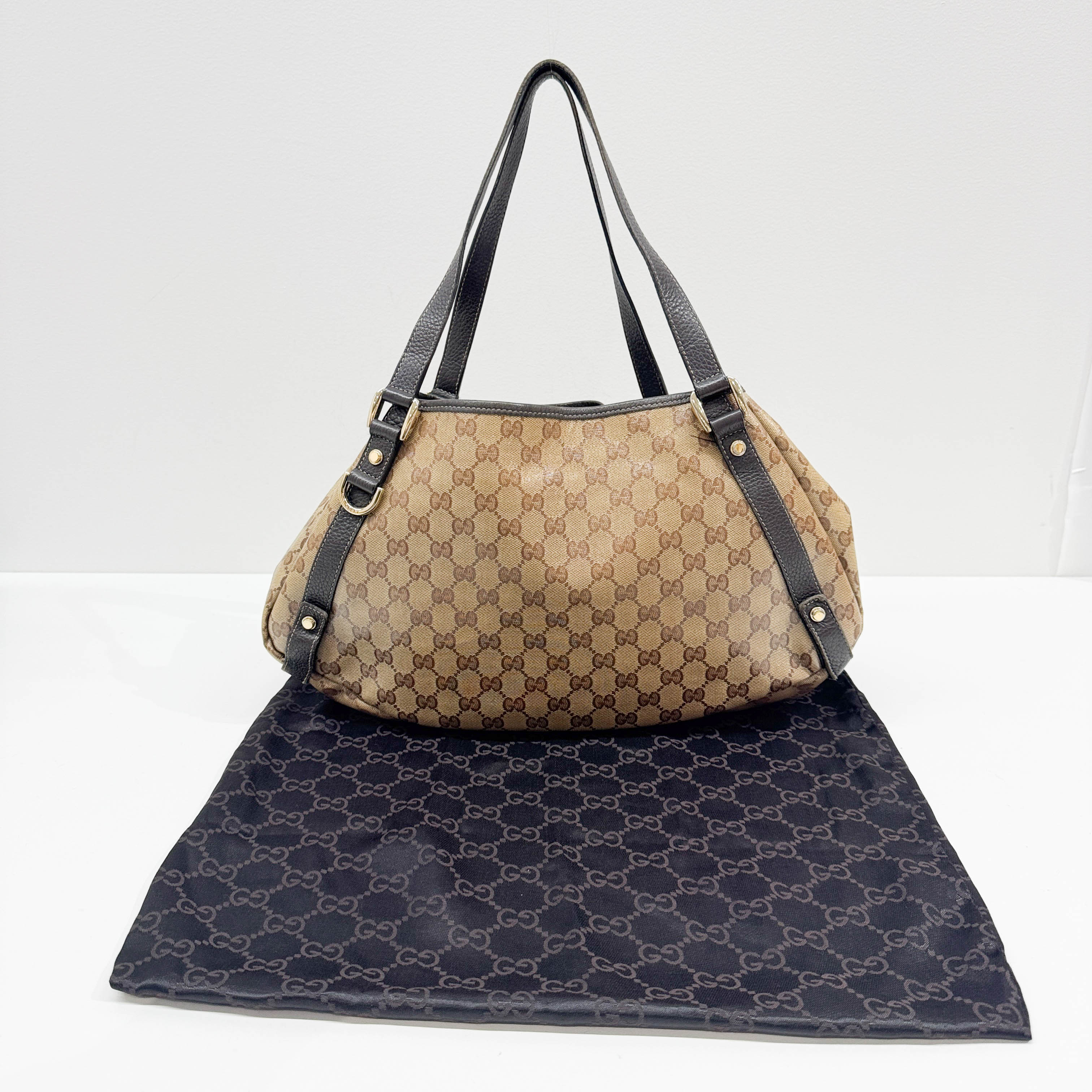 Abbey Brown GG Crystal Shoulder Bag - Image 5