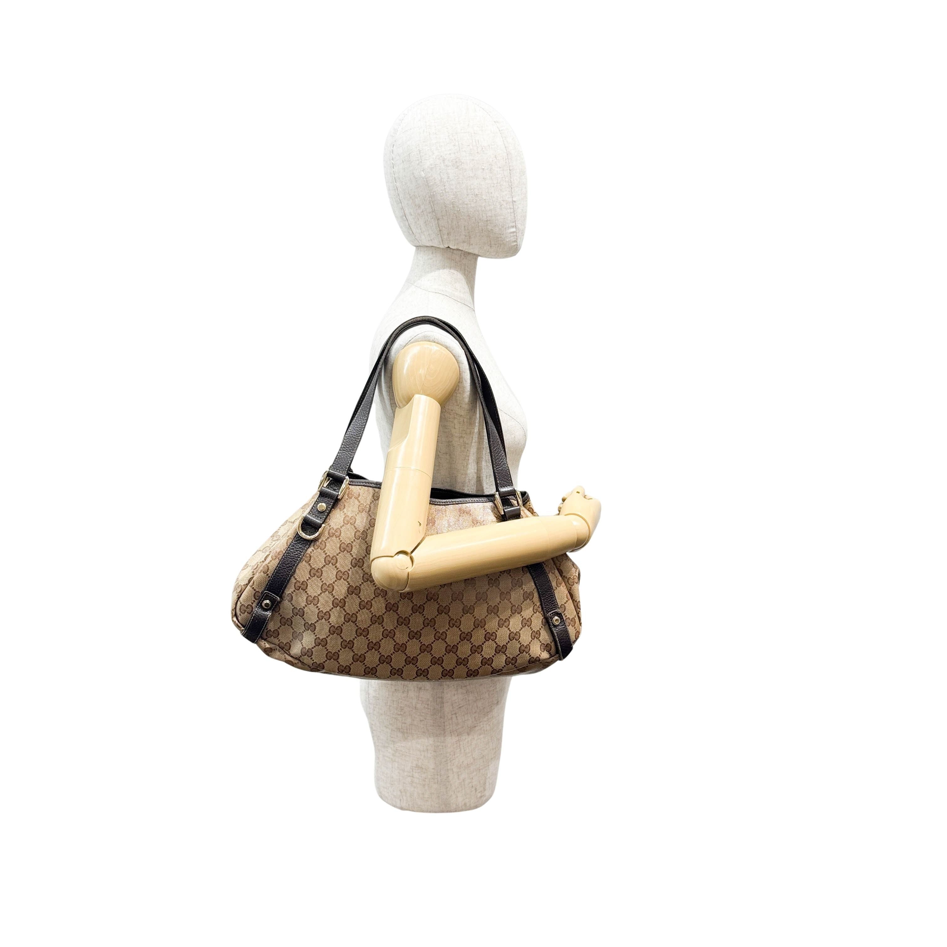Abbey Brown GG Crystal Shoulder Bag - Image 6