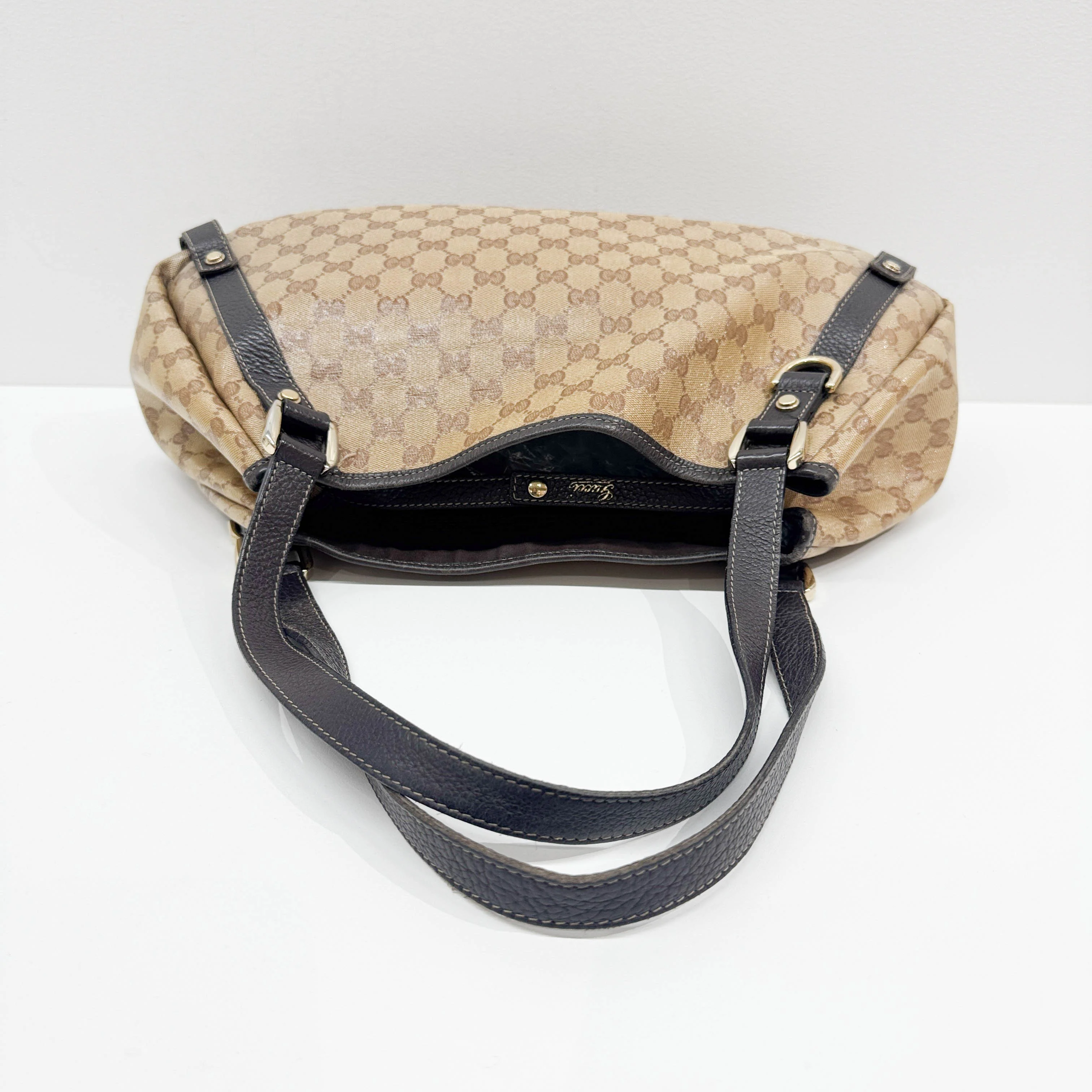 Abbey Brown GG Crystal Shoulder Bag - Image 7