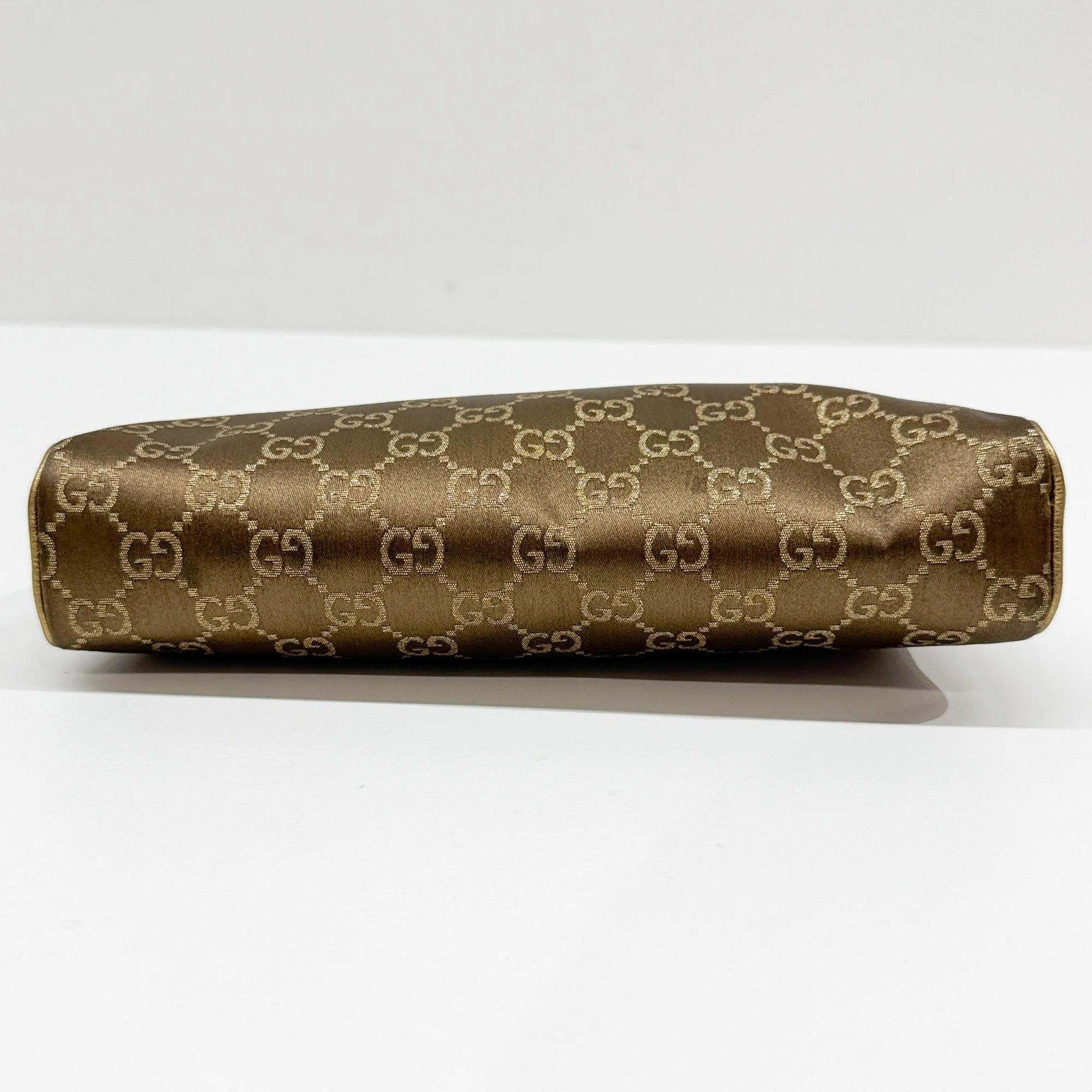 Abbey Brown GG Satin Shoulder Bag - Image 7