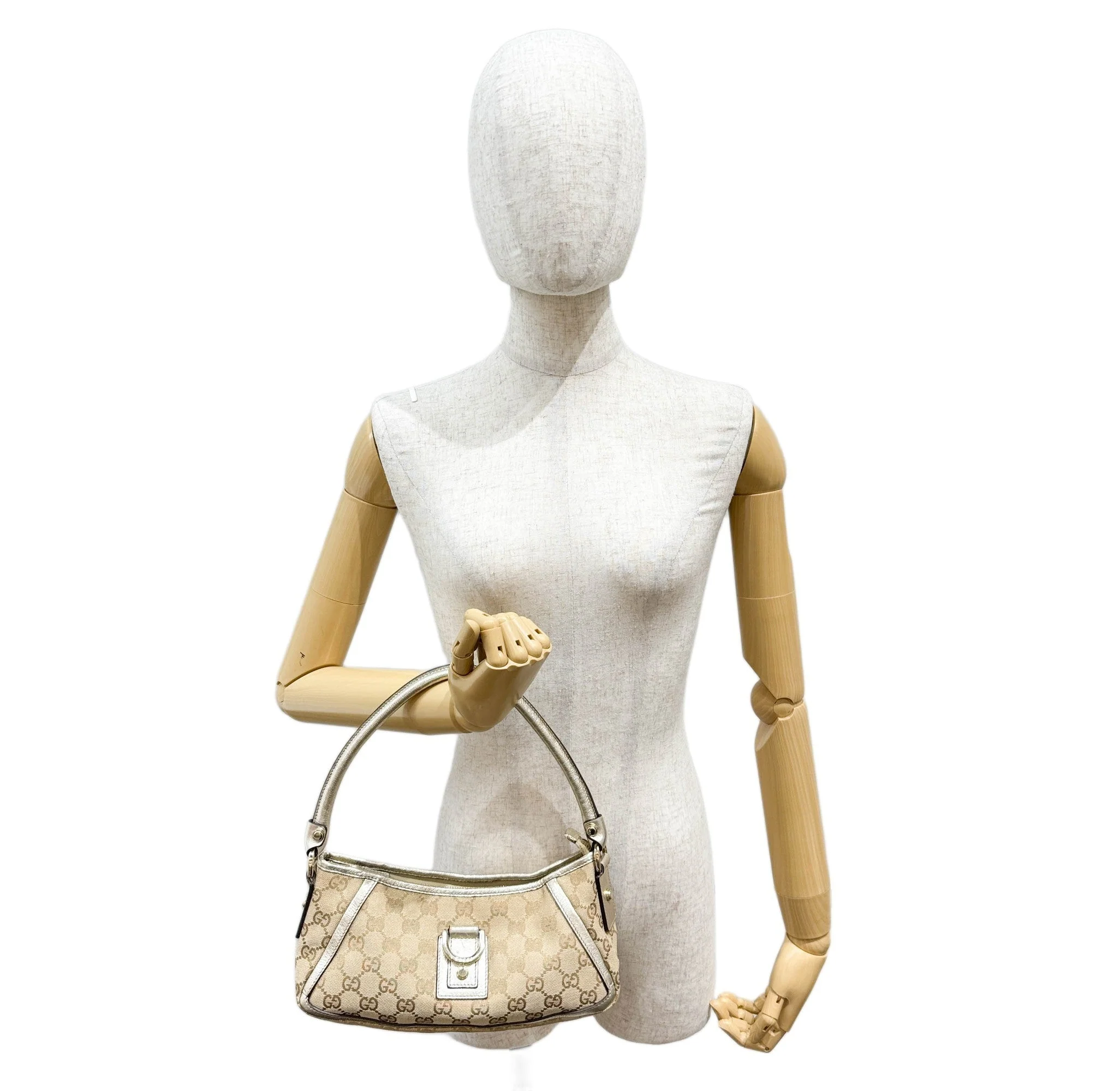 Abbey Tan GG Canvas Shoulder Bag - Image 3