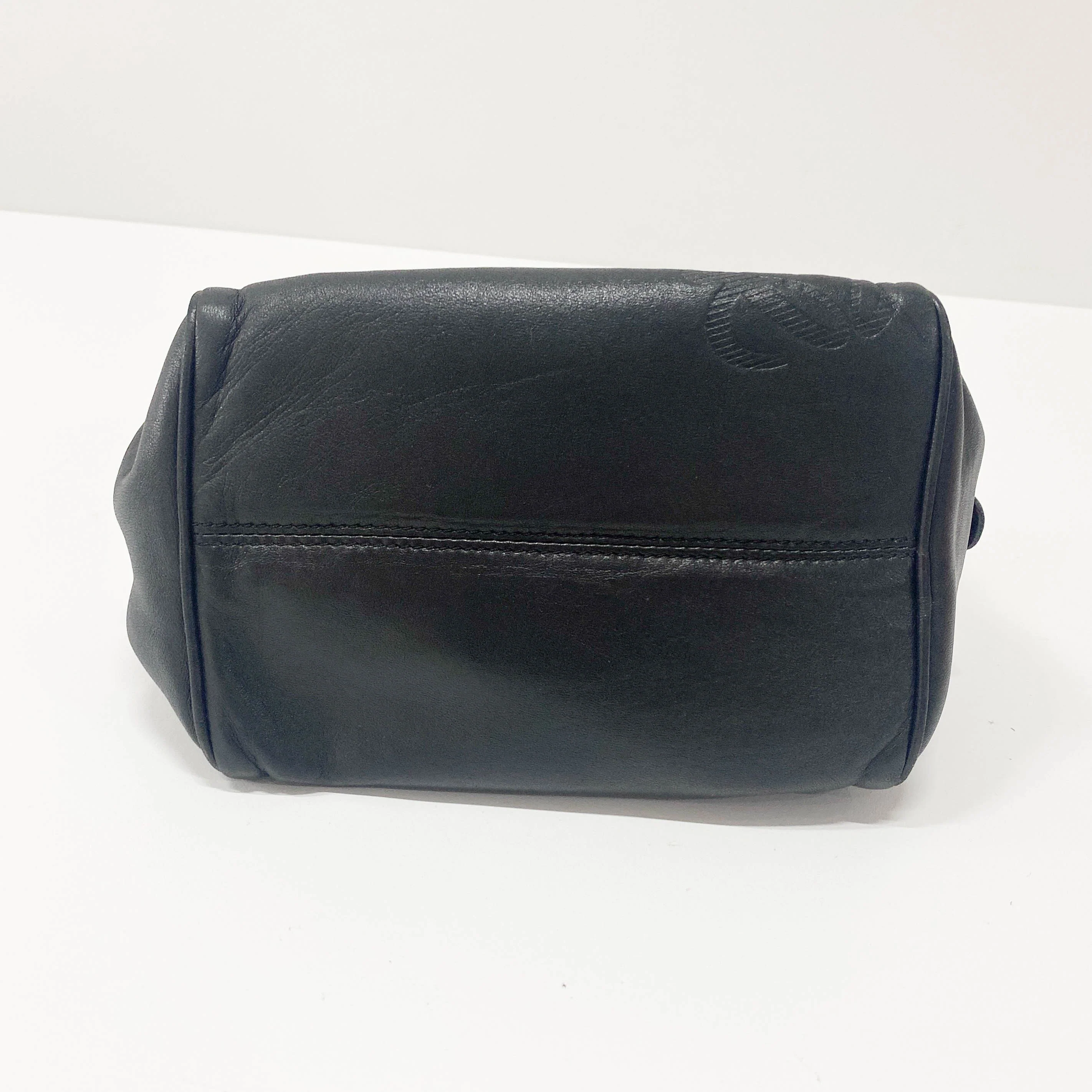 Anagram Small Black Leather Handbag - Image 8