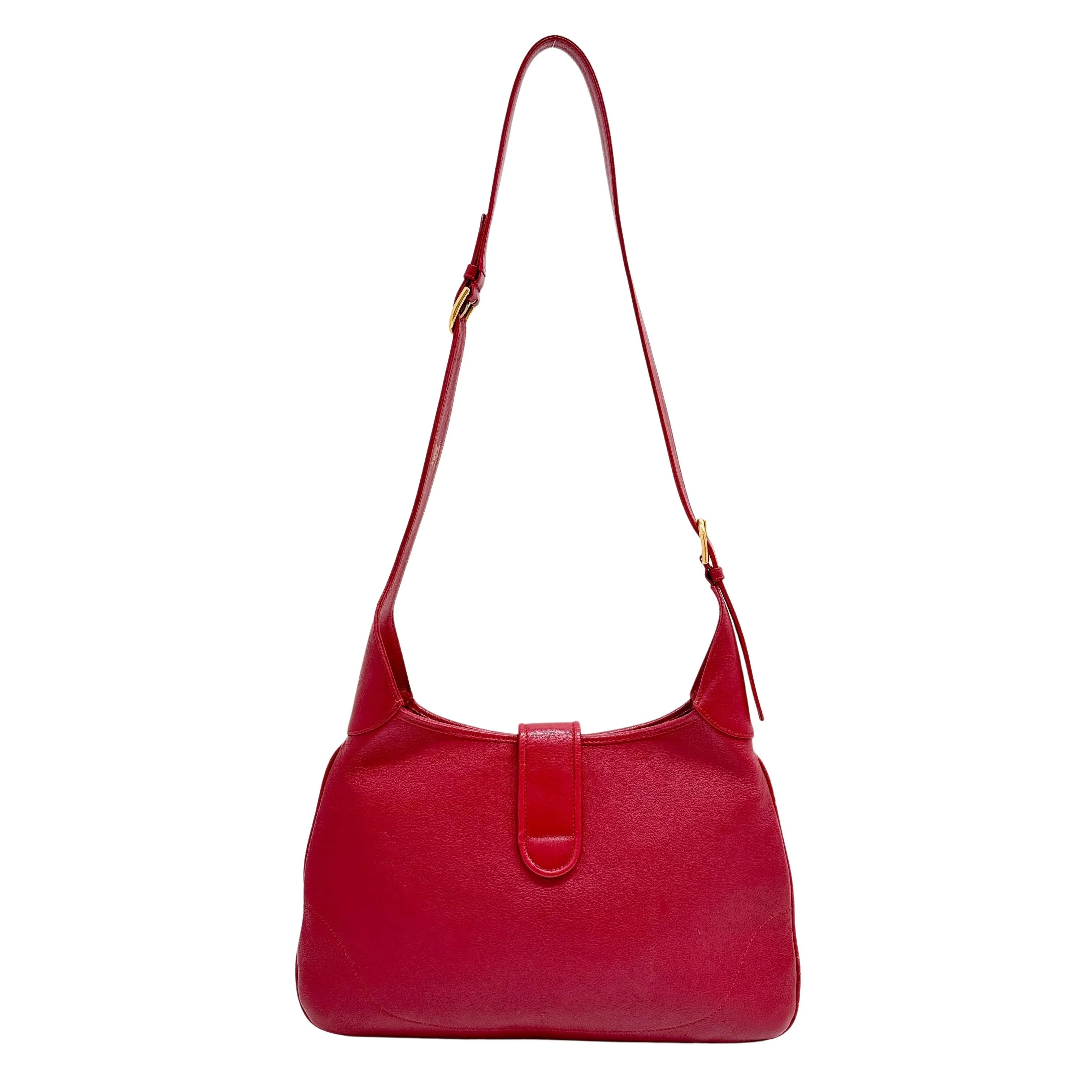 Aphrodite Red Leather Crossbody Bag - Image 2