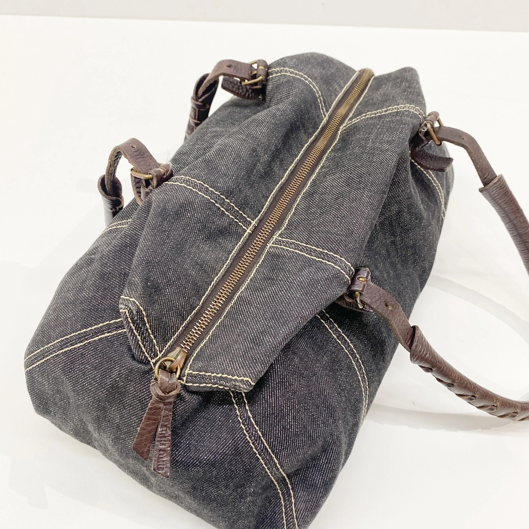 Archive Blue Denim Shoulder Bag - Image 14