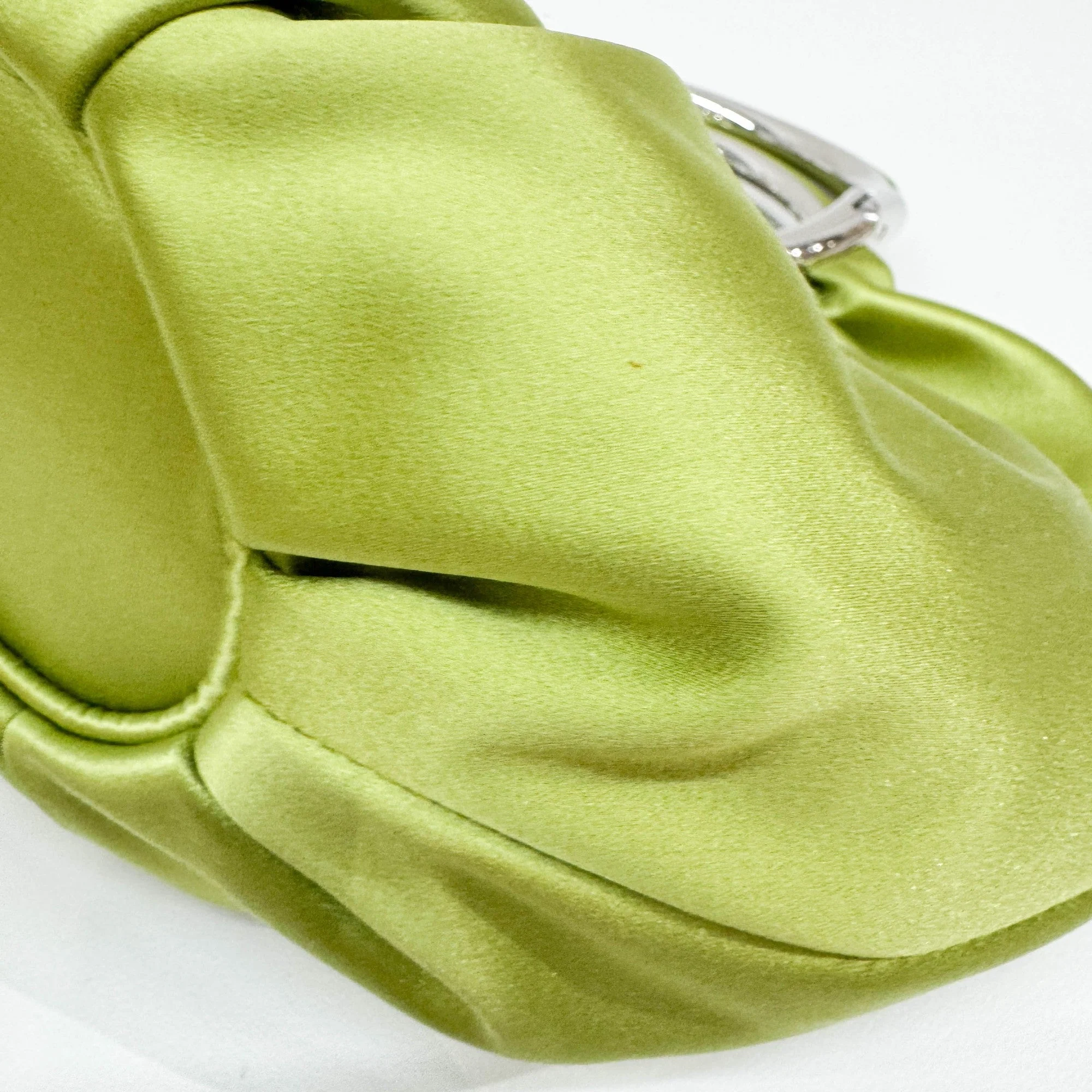 Babe Lime Satin Hand Bag - Image 11
