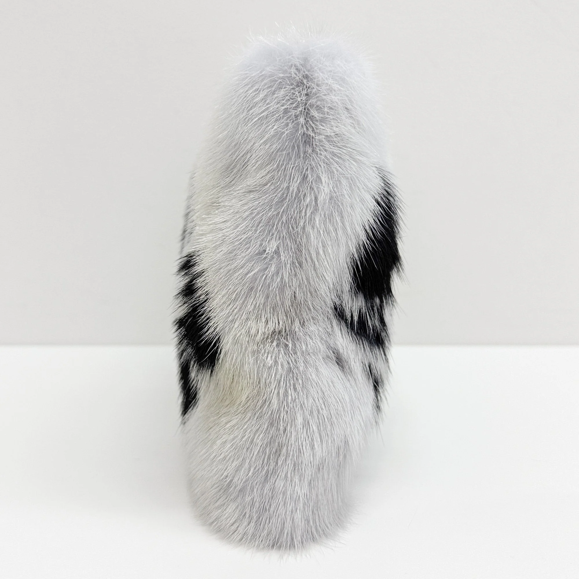 Baby Blue Mink Fur Clutch Bag - Image 5