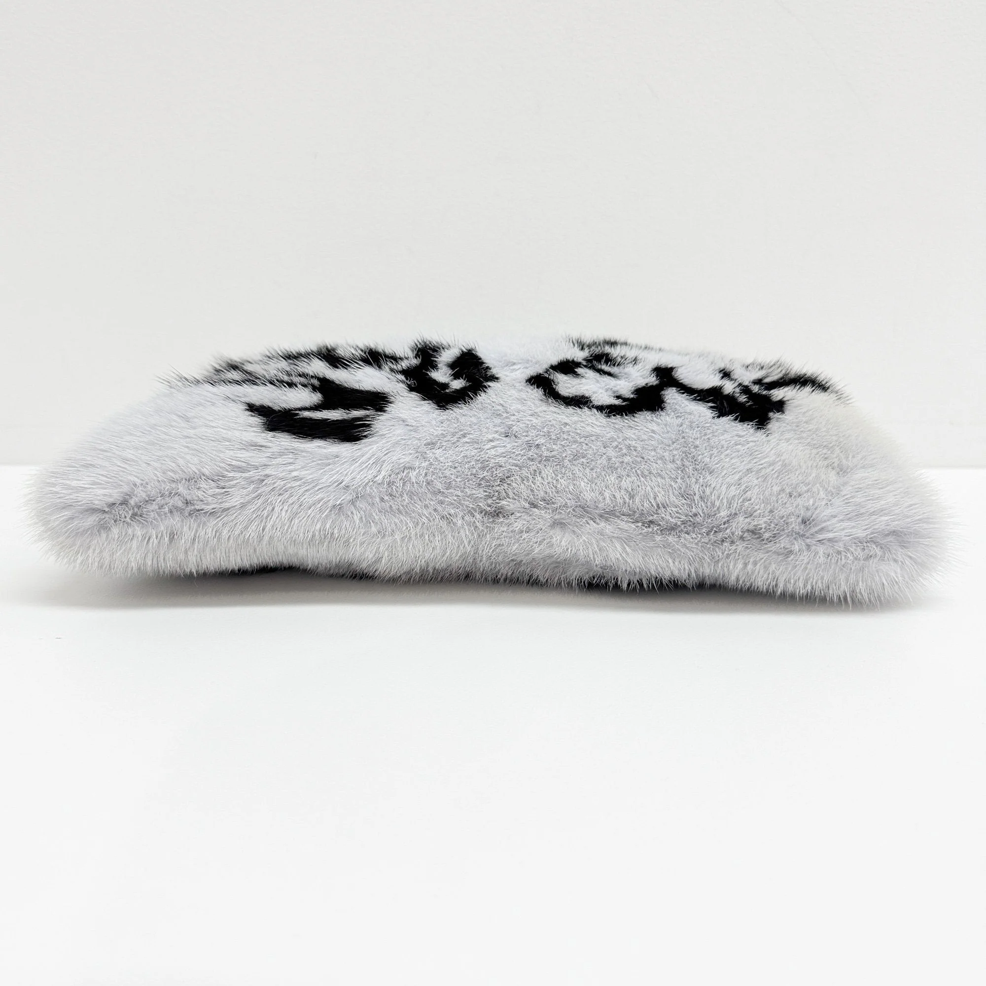 Baby Blue Mink Fur Clutch Bag - Image 8