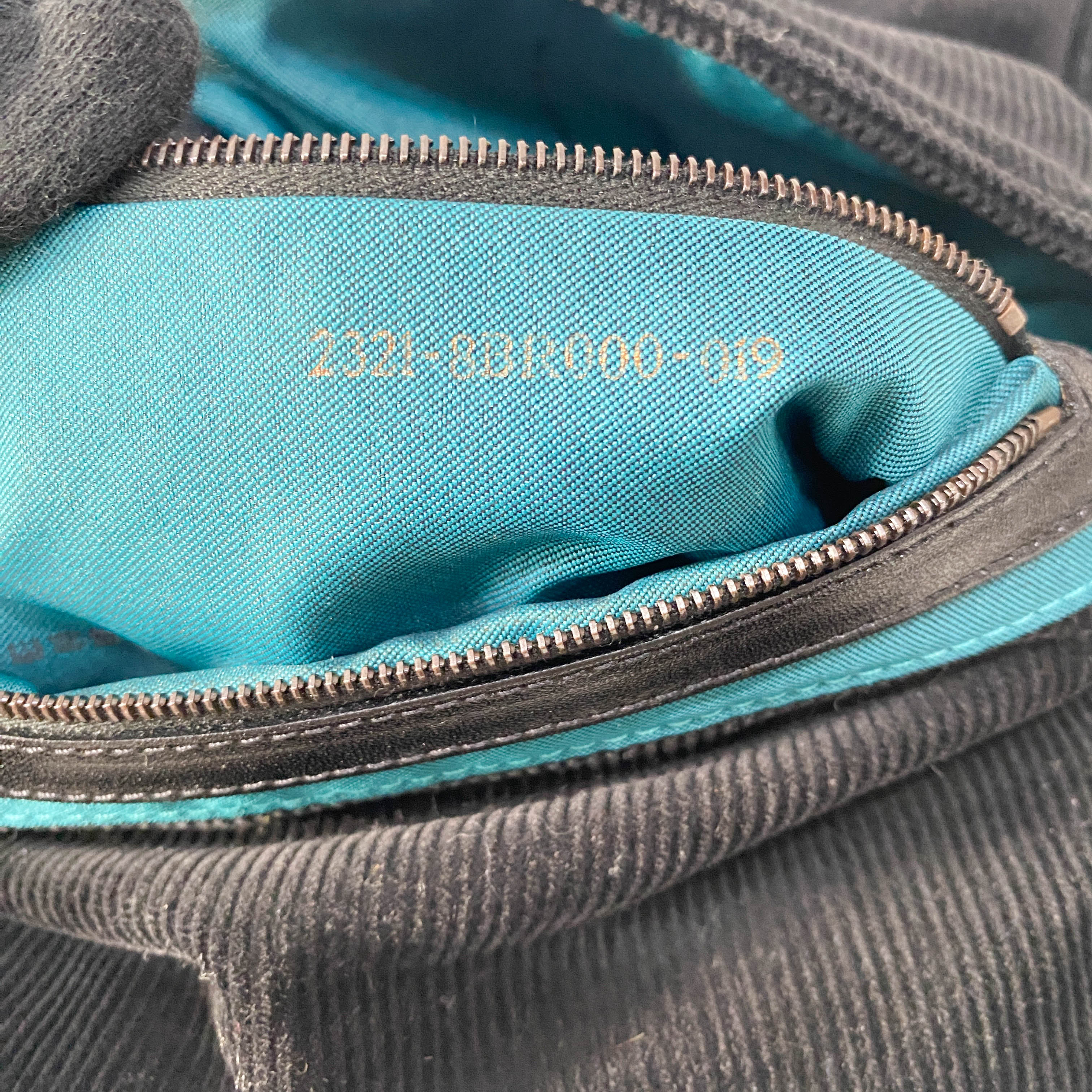 Baguette Black Corduroy Shoulder Bag - Image 15