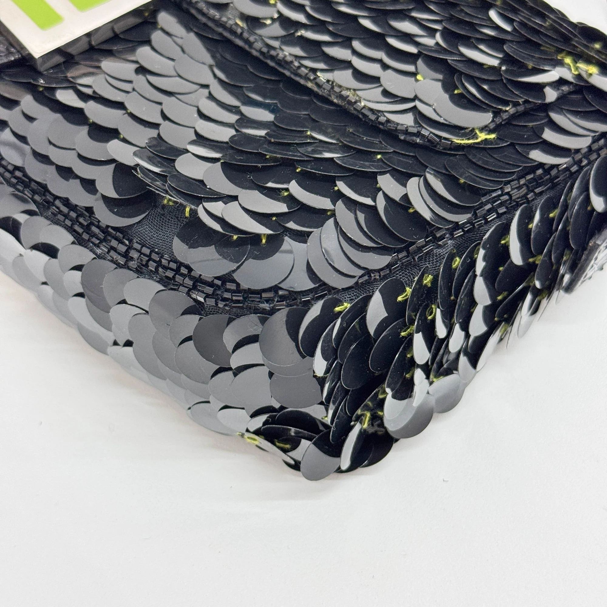 Baguette Black Sequin Shoulder Bag - Image 10