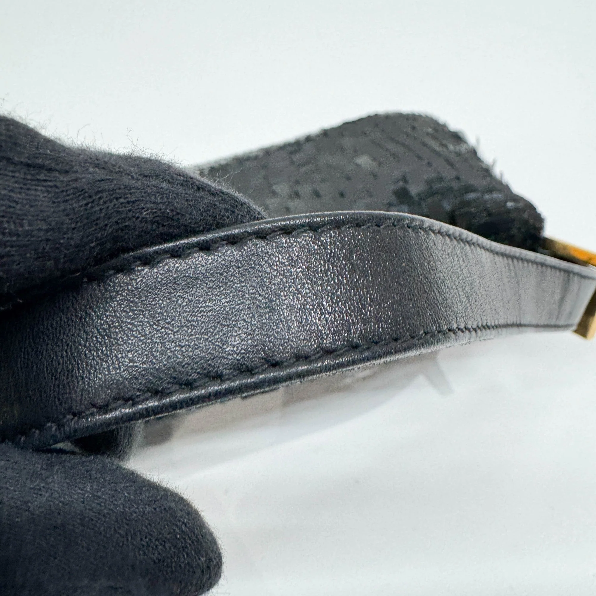 Baguette Black Sequin Shoulder Bag - Image 9