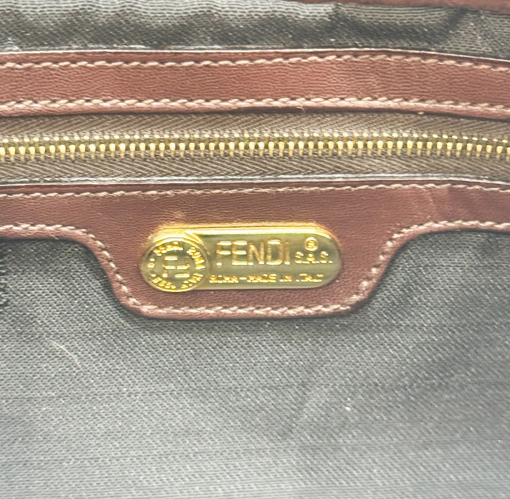 Baguette Brown Suede Shoulder Bag - Image 19