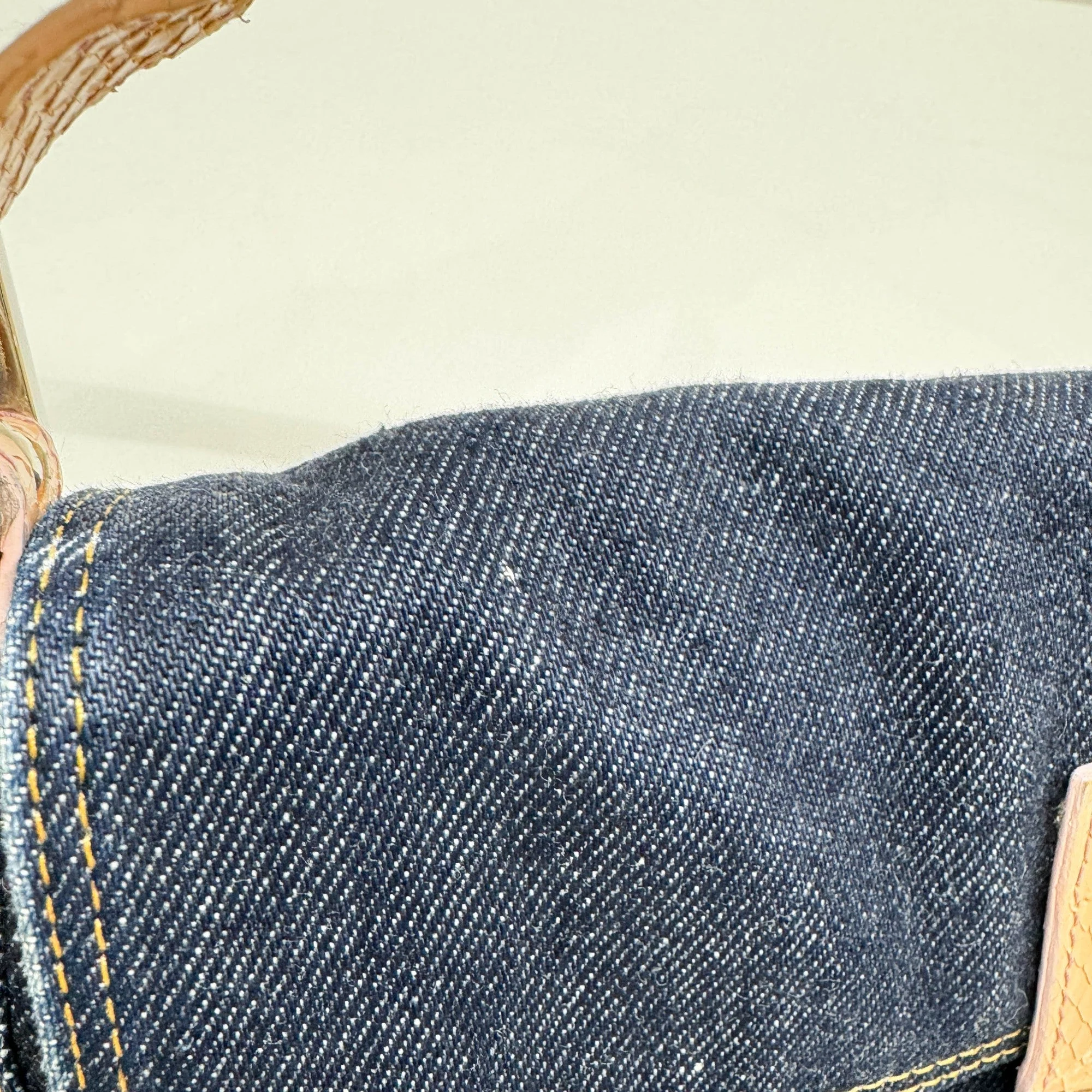 Baguette in Blue Denim Shoulder Bag - Image 18