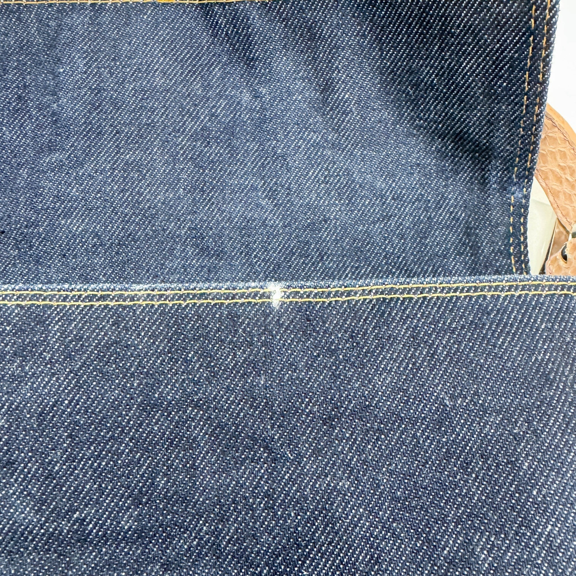 Baguette in Blue Denim Shoulder Bag - Image 20