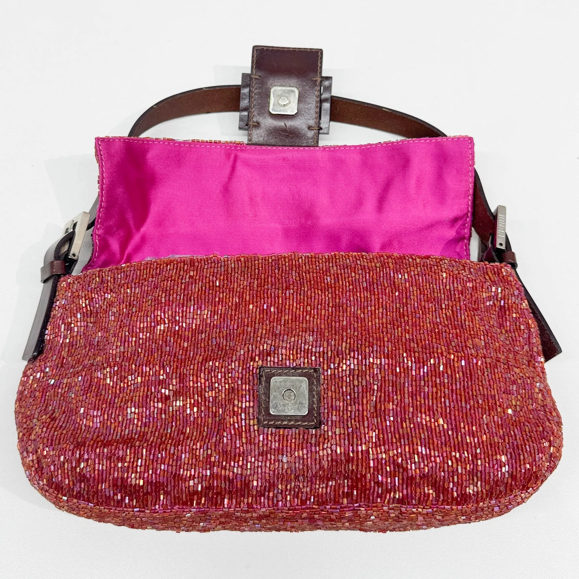 Baguette Red Beads Shoulder Bag - Image 19