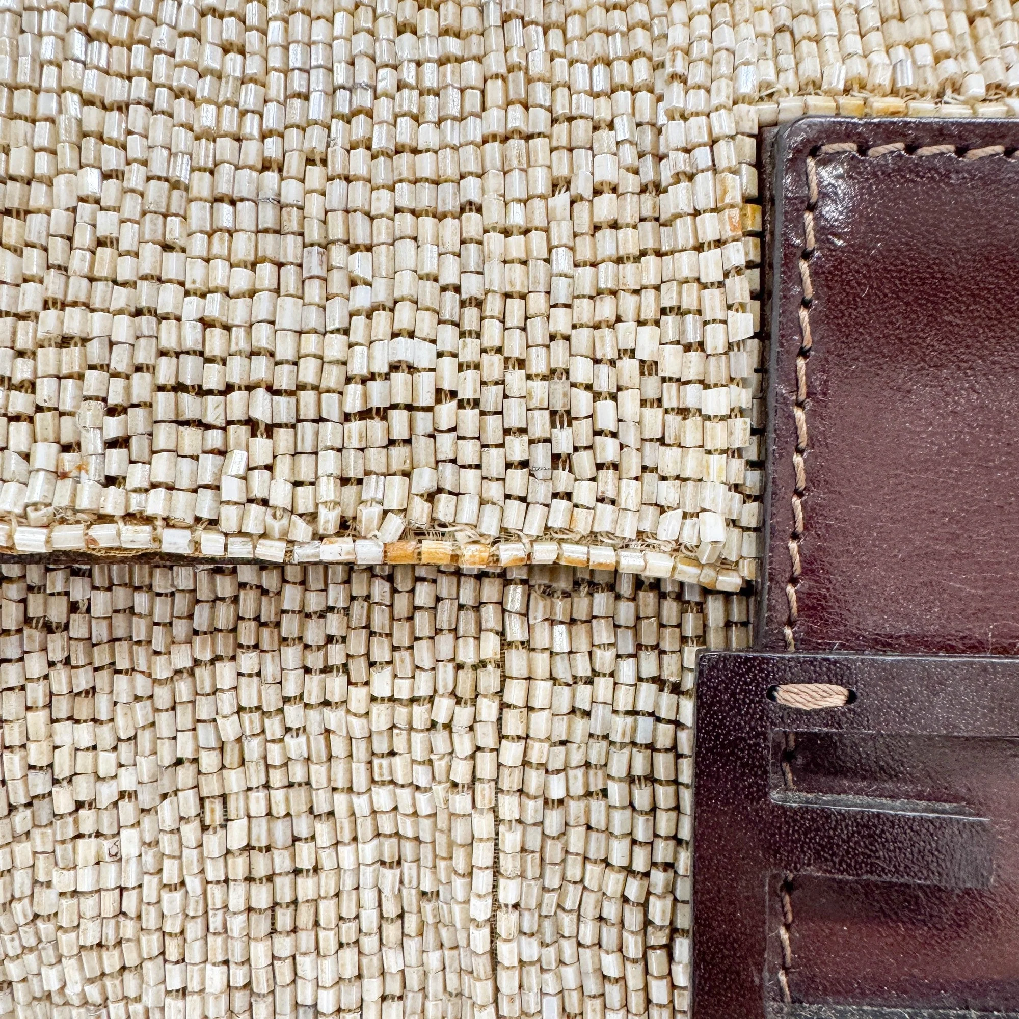 Baguette Sandy Beige Beads Shoulder bag - Image 16