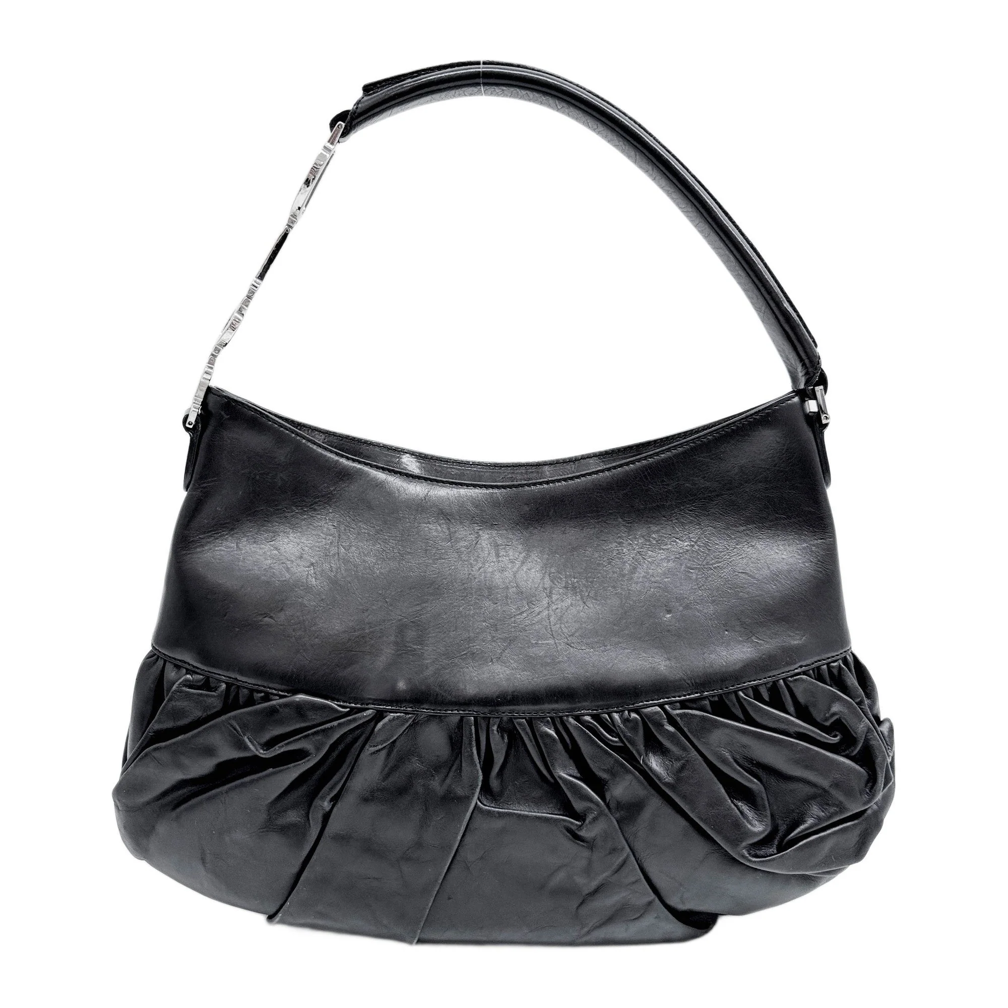 Ballet Corset Black Leather Shoulder Bag - Image 2