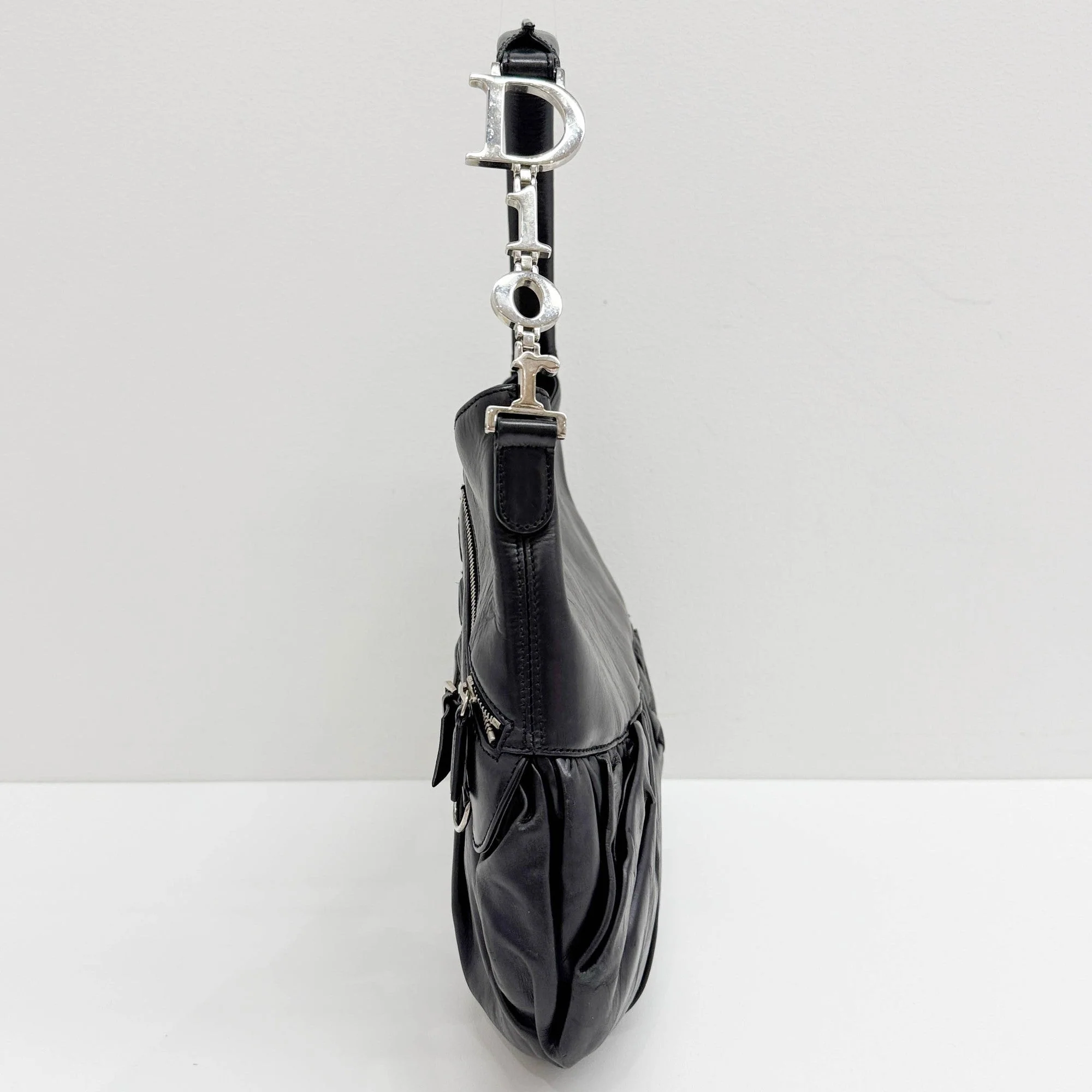 Ballet Corset Black Leather Shoulder Bag - Image 5