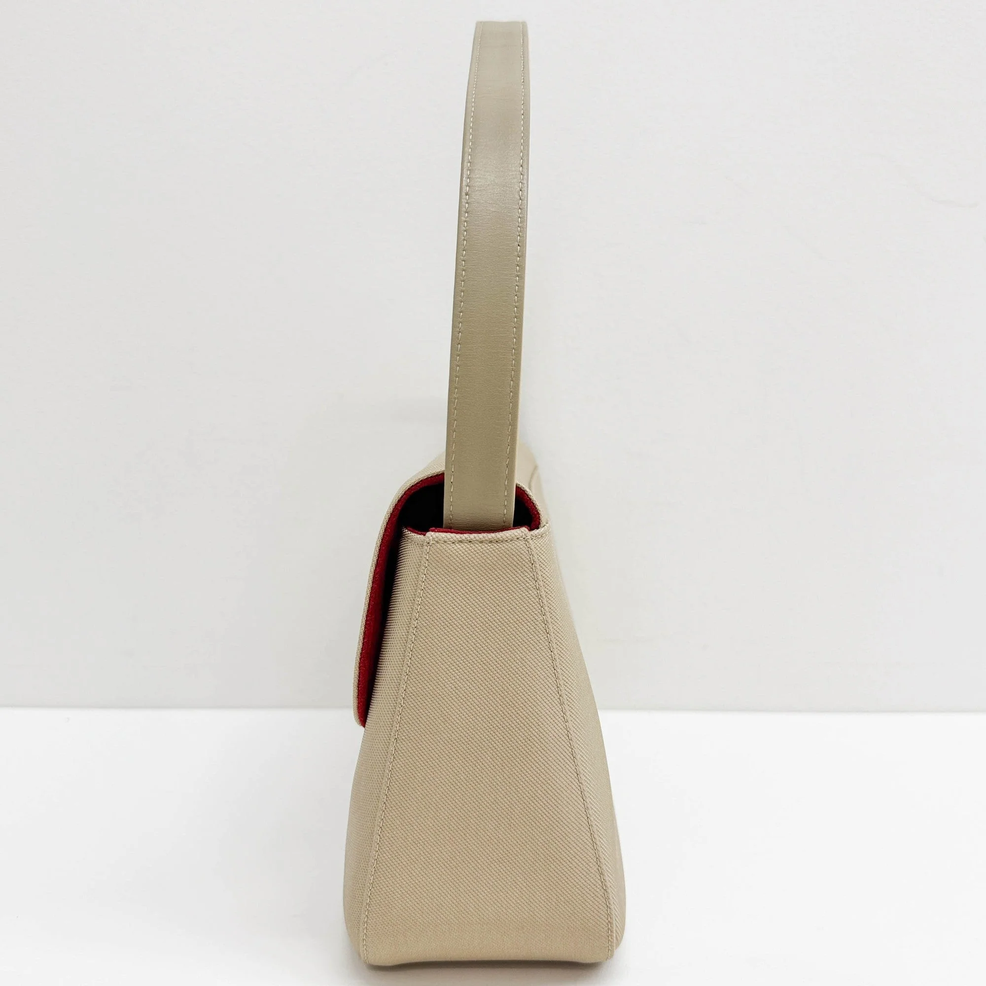 Beige Nylon Shoulder Bag - Image 5