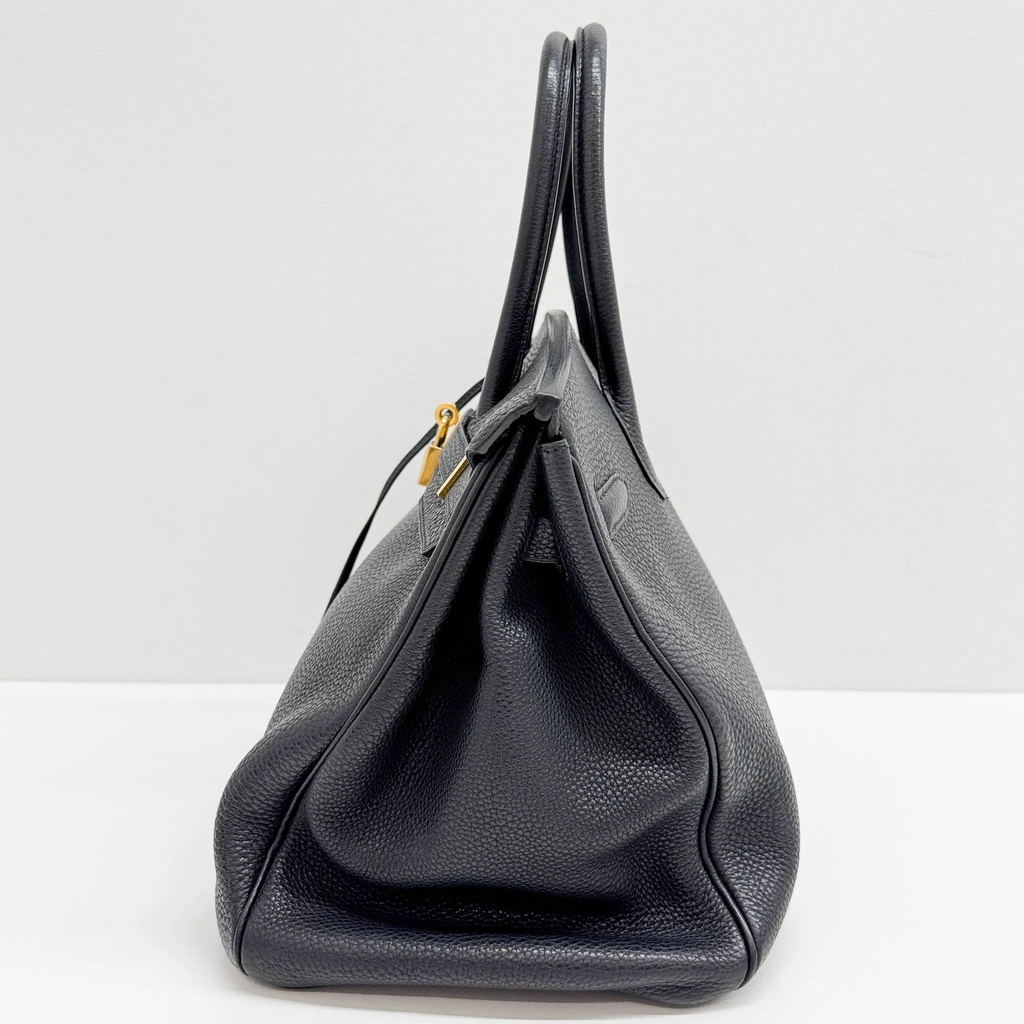Birkin 35 2003 Black Togo Leather Hand Bag - Image 5