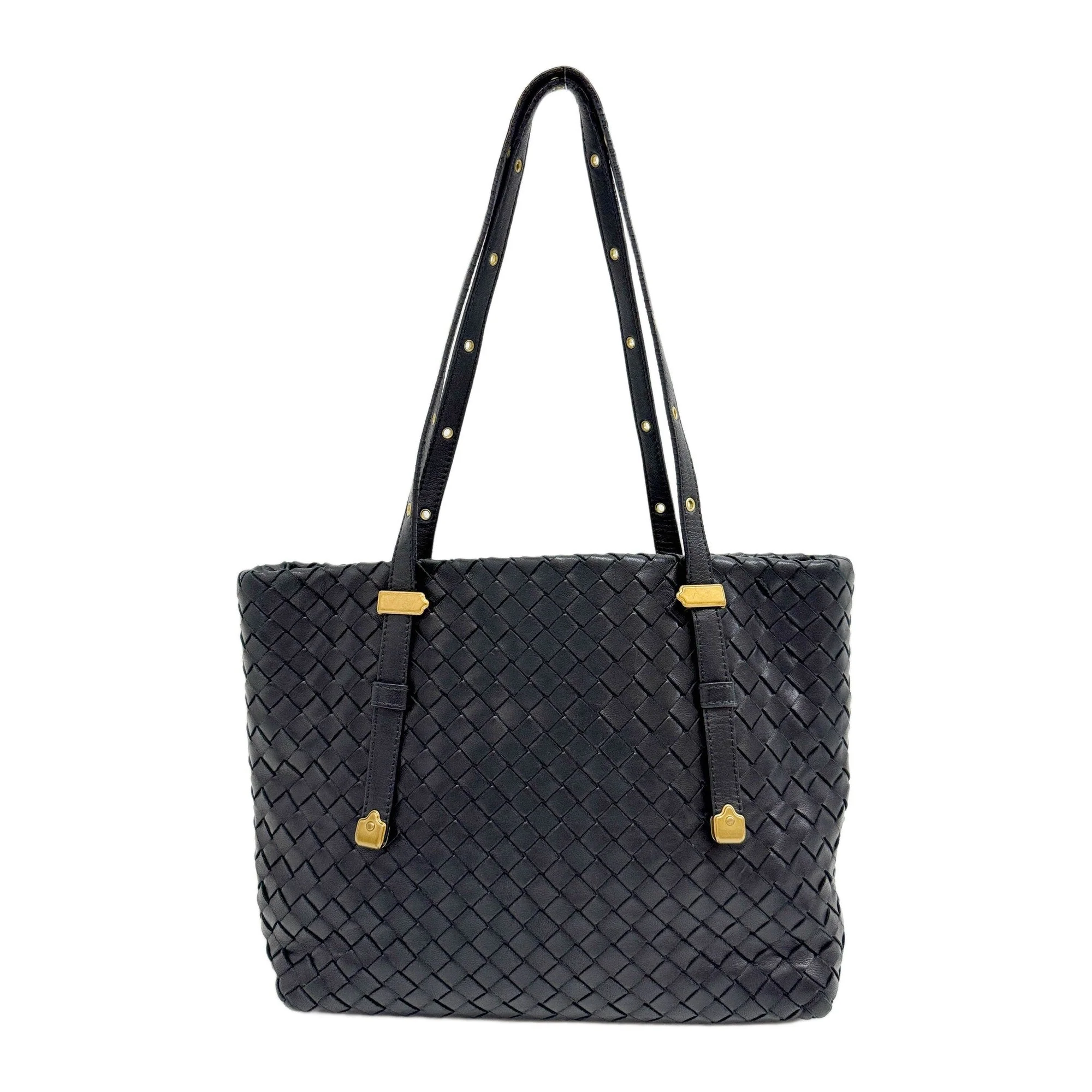 Black Intrecciato Nappa Leather Shoulder Bag - Image 2