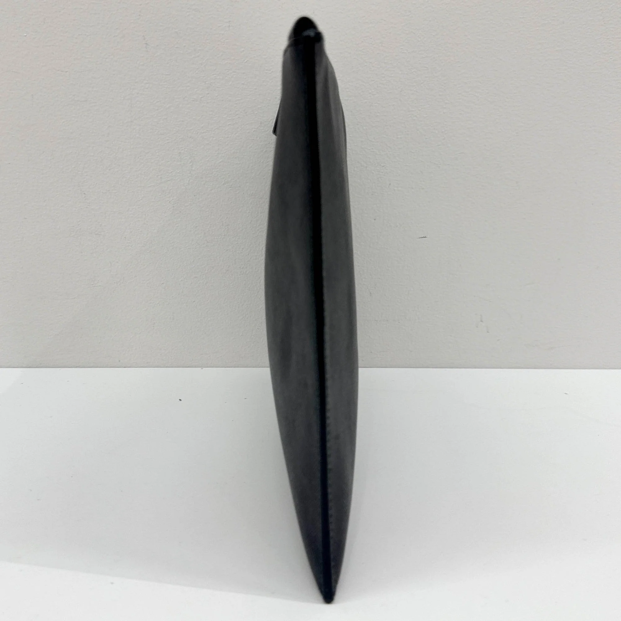 Black Leather Cluch Bag - Image 5