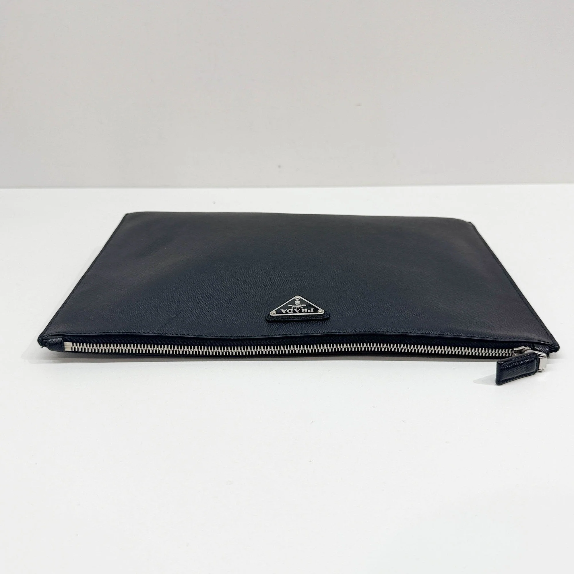 Black Leather Cluch Bag - Image 6