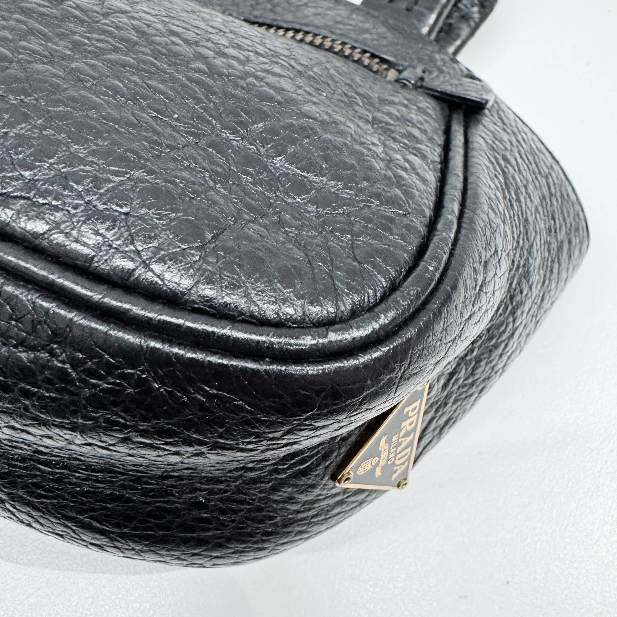 Black Leather Hand Bag - Image 12