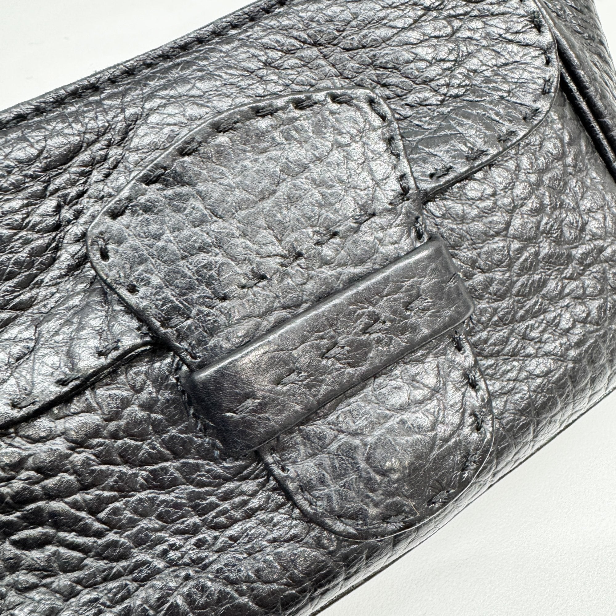 Black Leather Hand Bag - Image 14