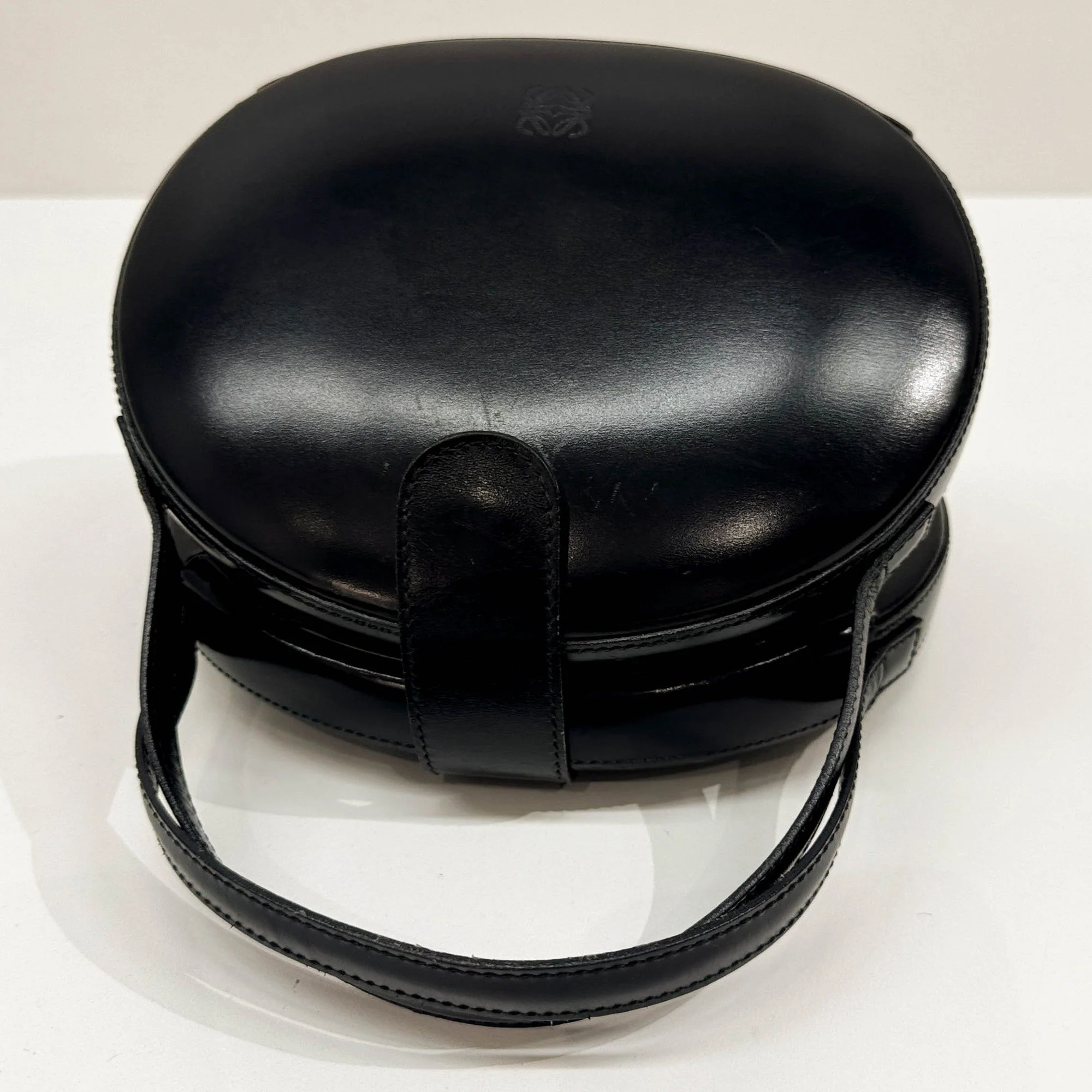 Black Leather Hand Bag - Image 6