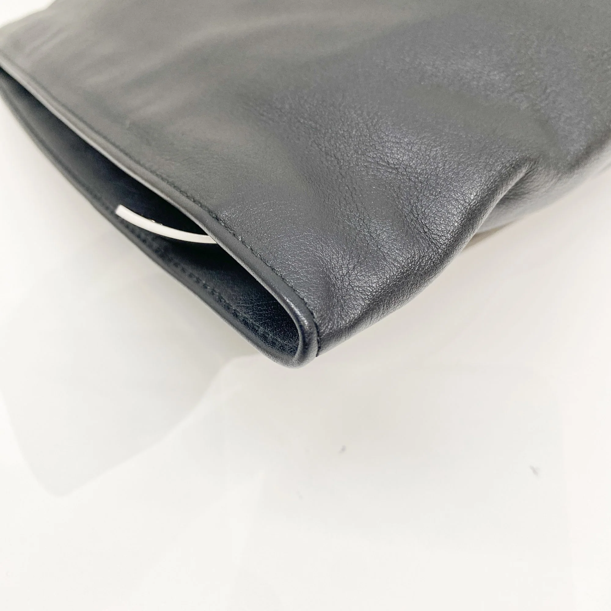 Black Leather Hnad Bag - Image 10