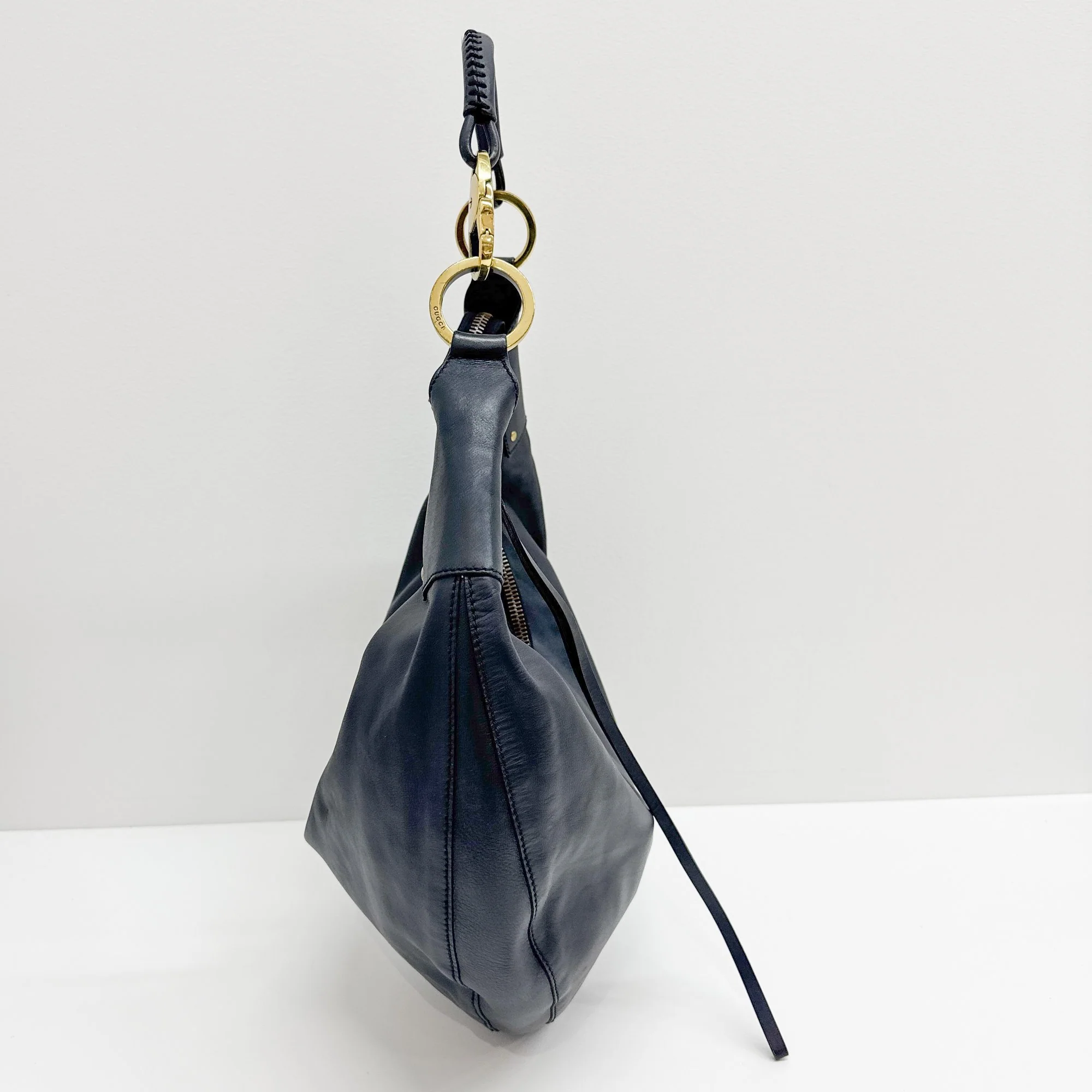 Black Leather Hobo Bag - Image 36