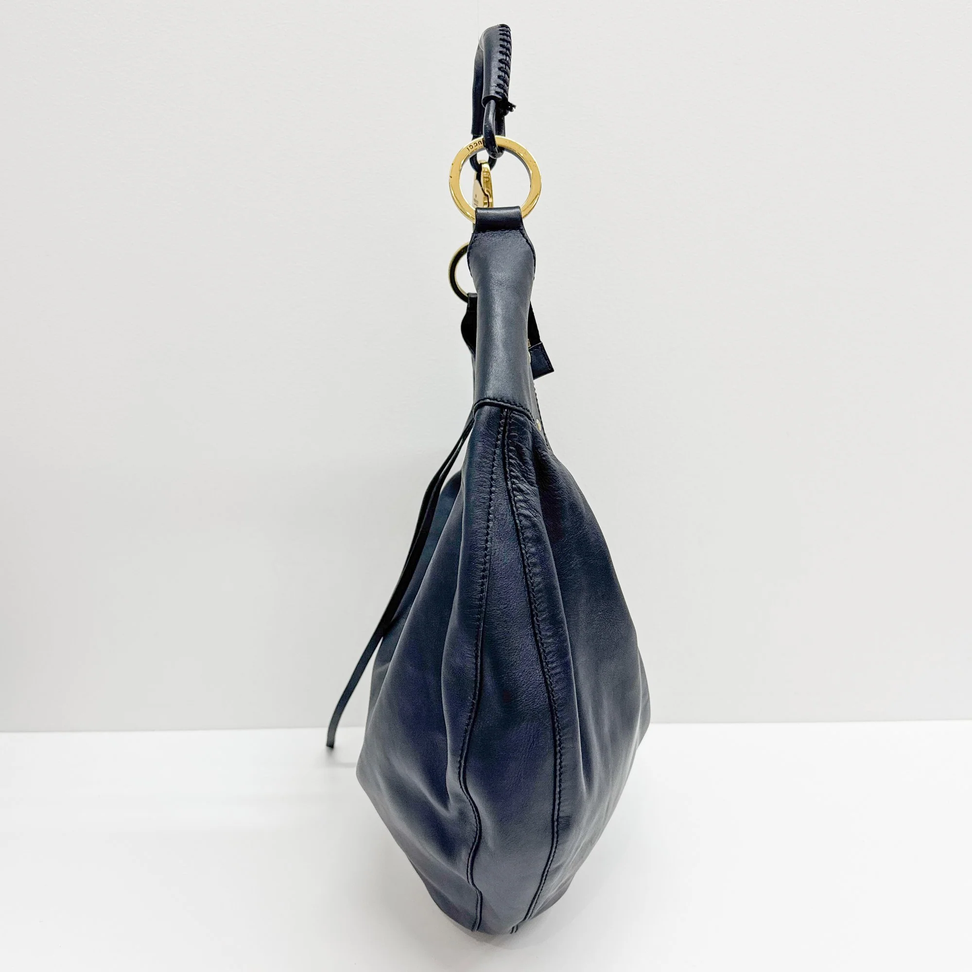 Black Leather Hobo Bag - Image 37