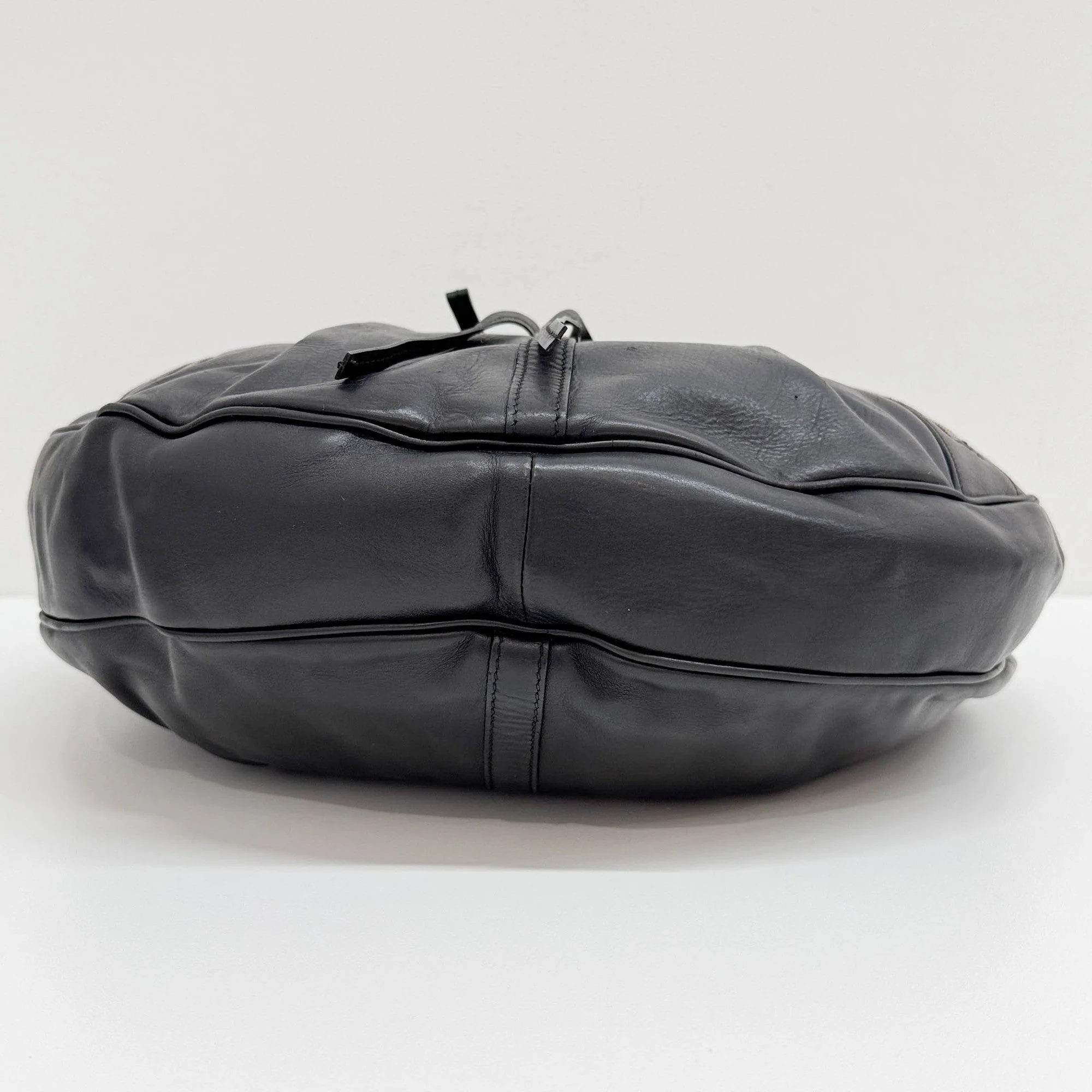 Black Leather Hobo Bag - Image 7