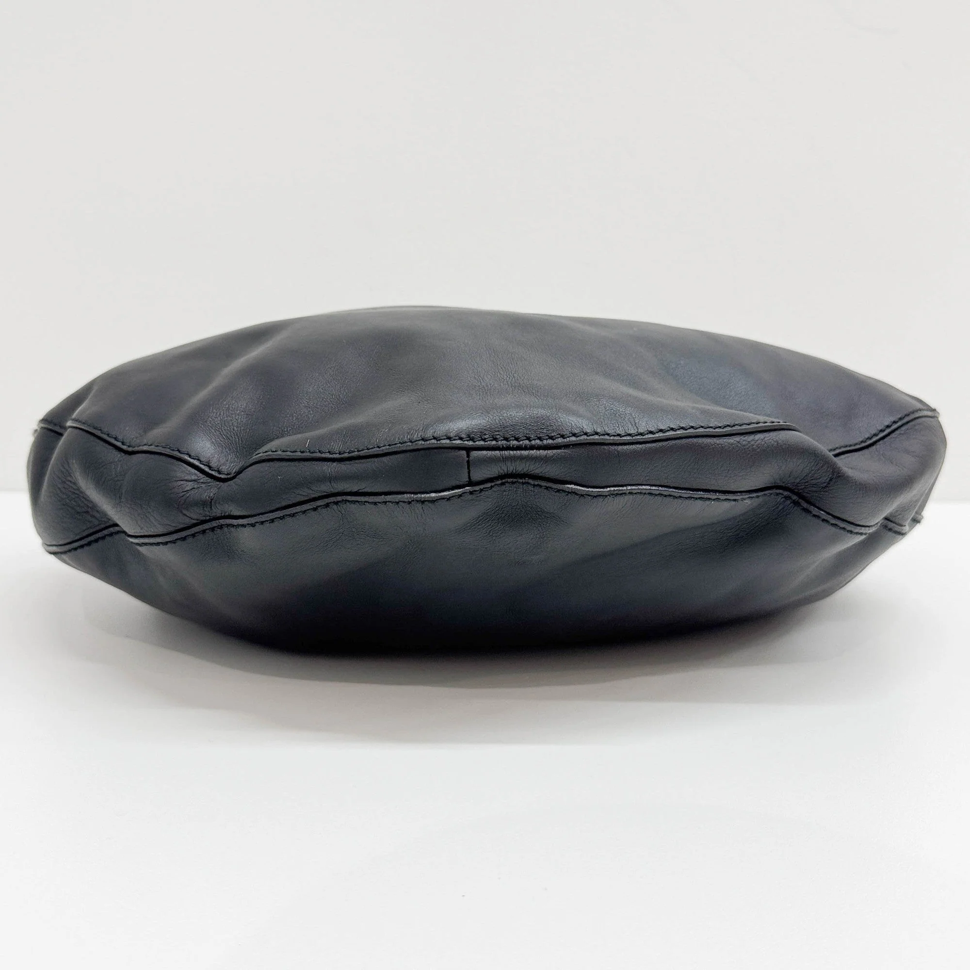 Black Leather Shoulder Bag - Image 7