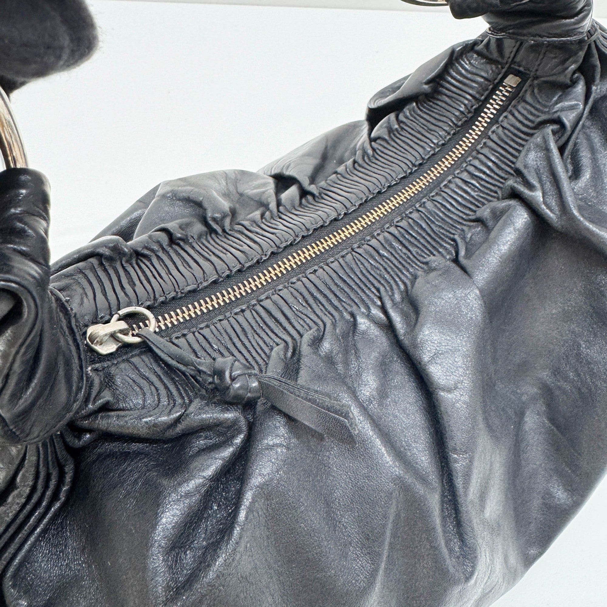 Black Leather Shoulder Bag - Image 14