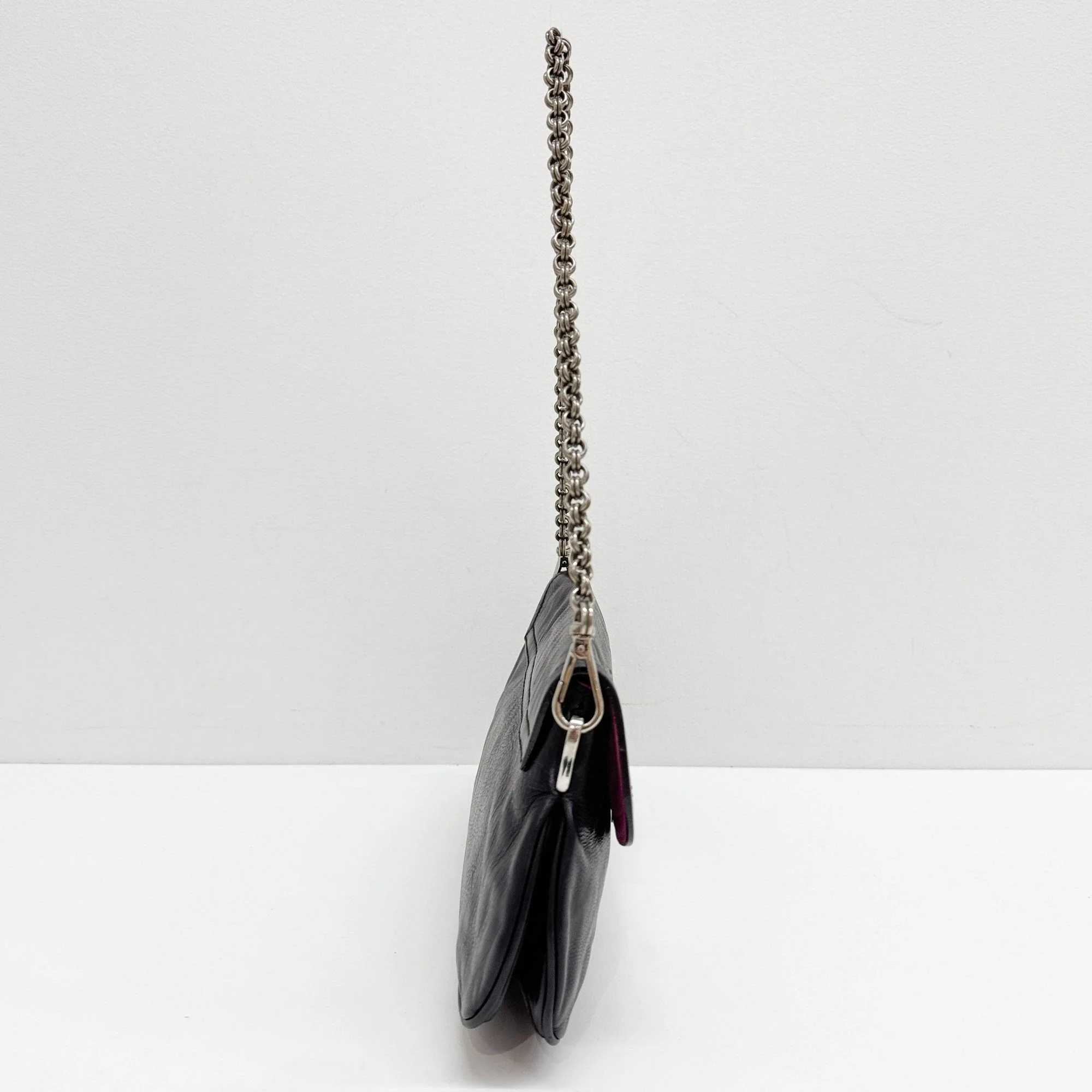 Black Leather Shoulder Bag - Image 5