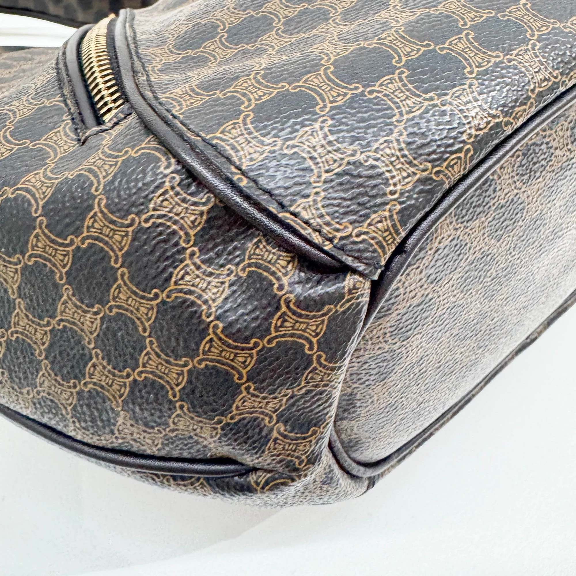 Black Macadam Leather Hobo Bag - Image 12