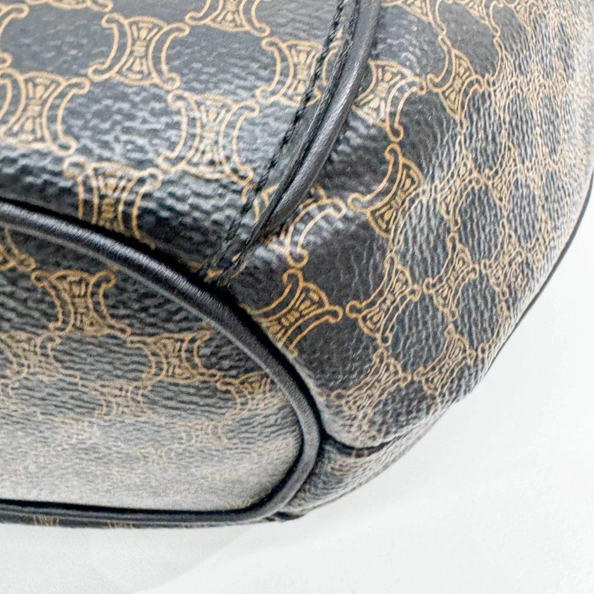 Black Macadam Leather Hobo Bag - Image 13