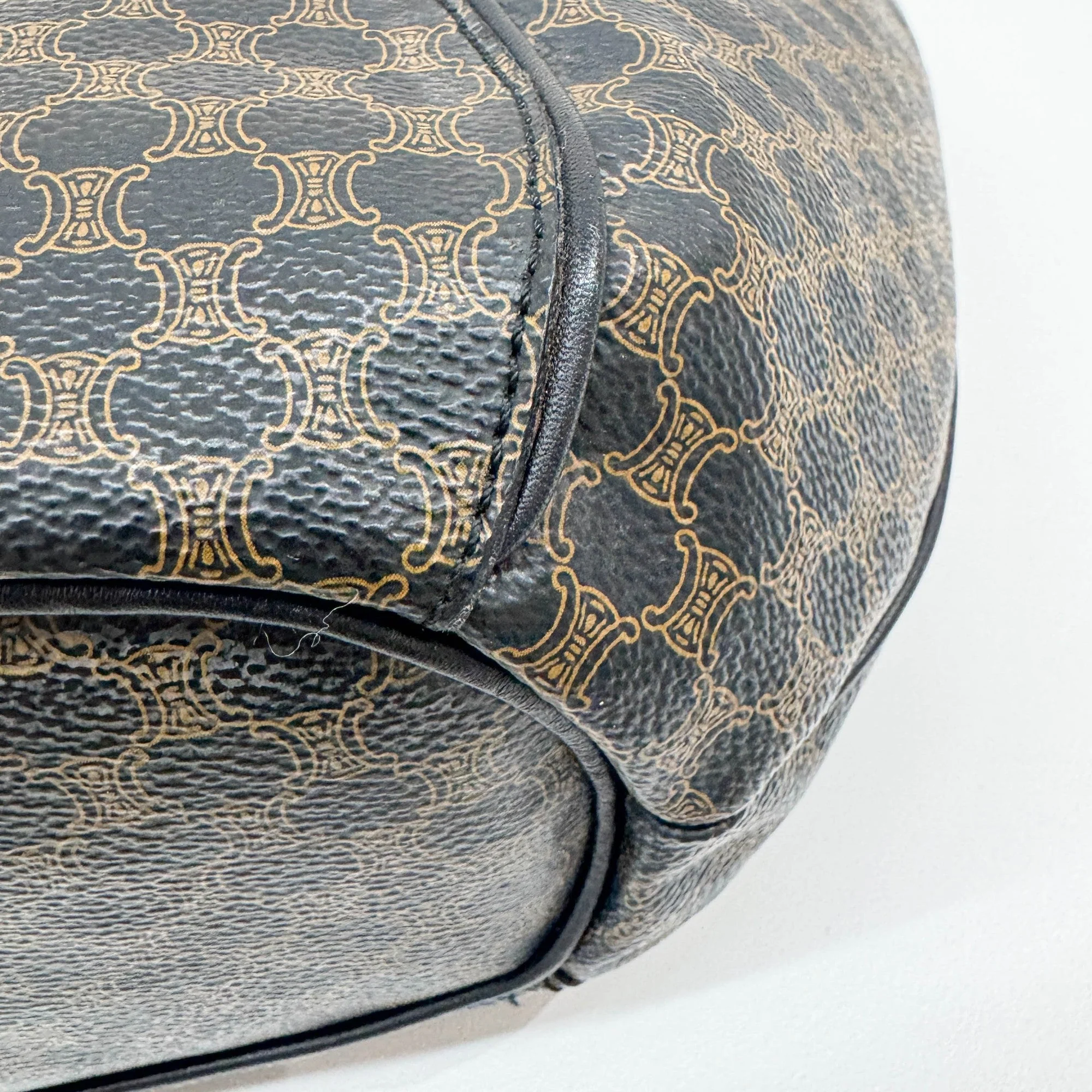 Black Macadam Leather Hobo Bag - Image 15
