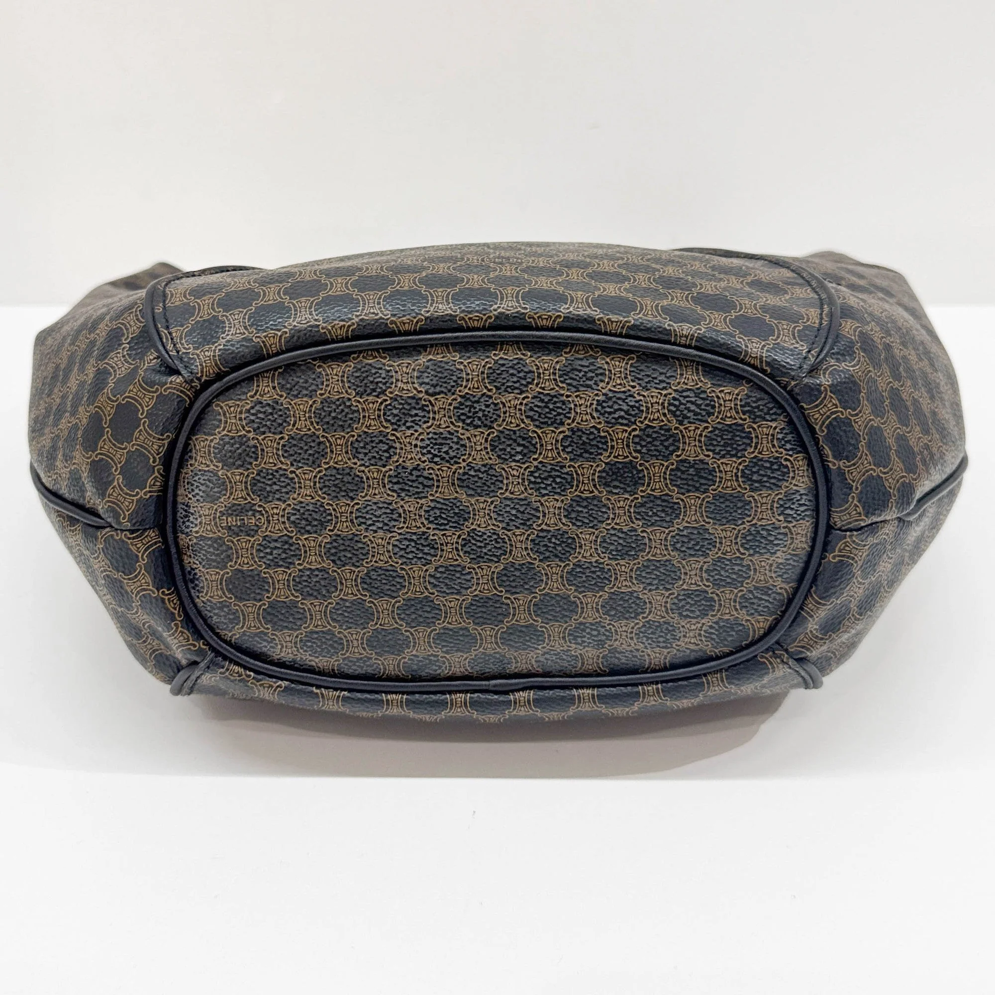 Black Macadam Leather Hobo Bag - Image 8