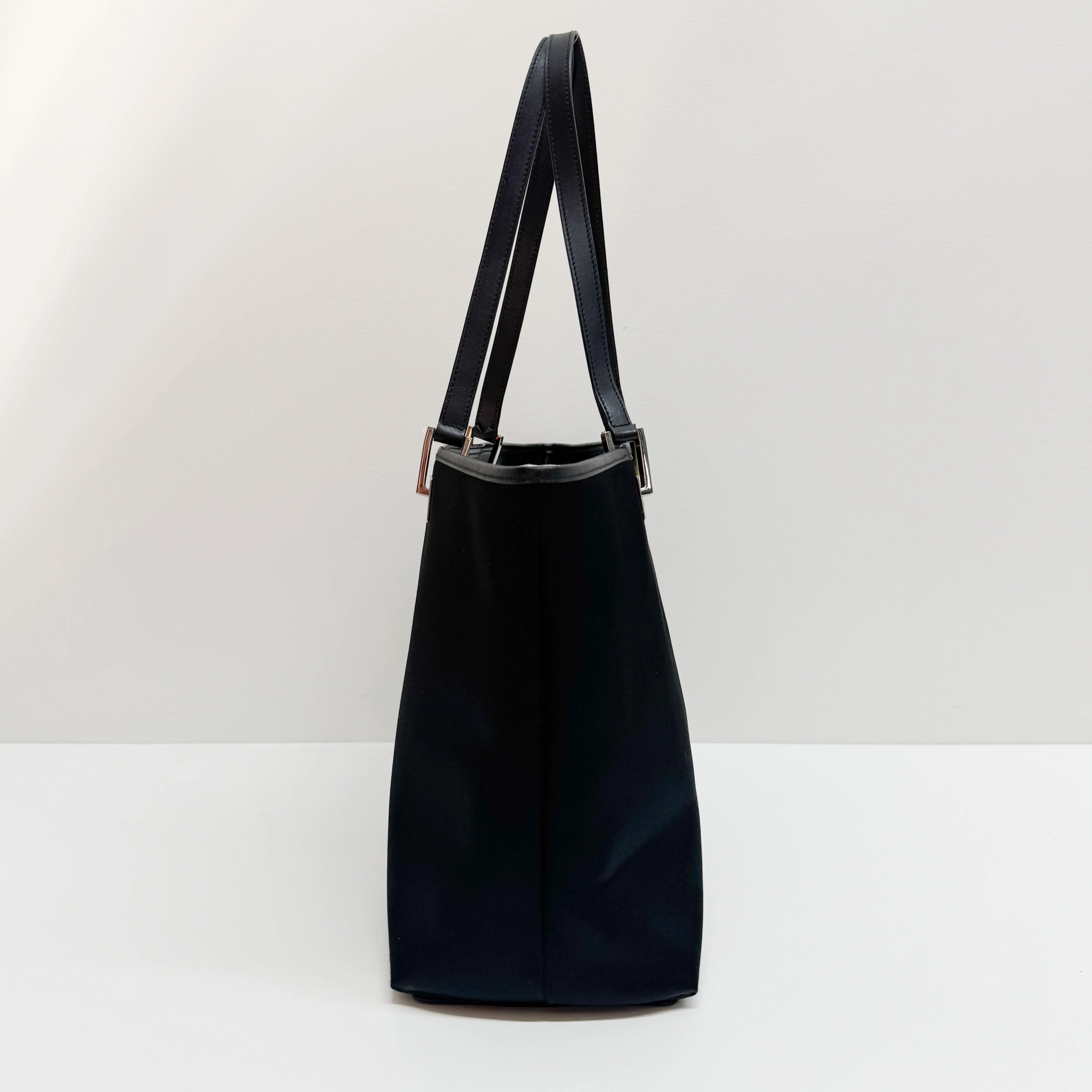 Black Nylon Shoulder Bag - Image 5