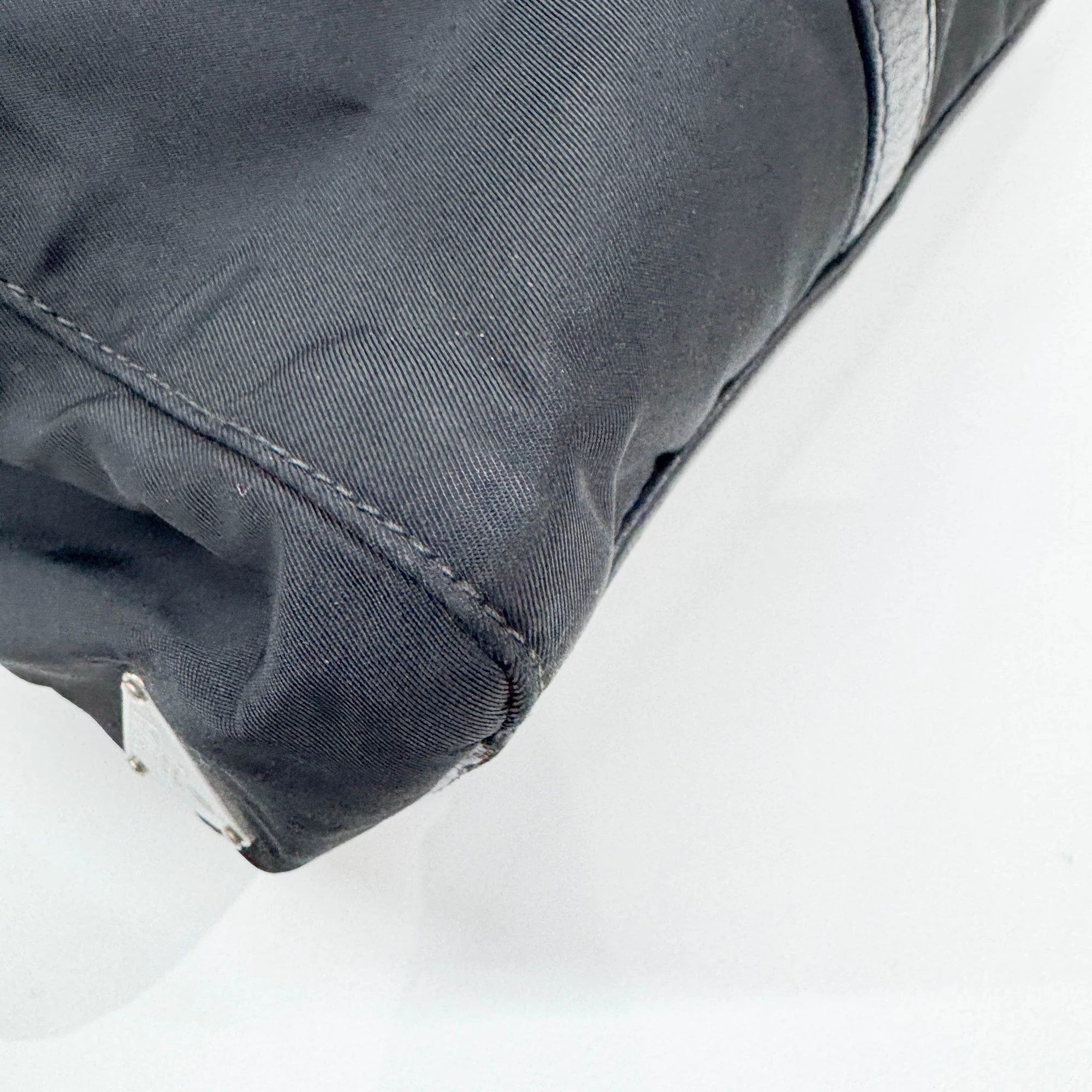 Black Nylon Shoulder Bag - Image 8