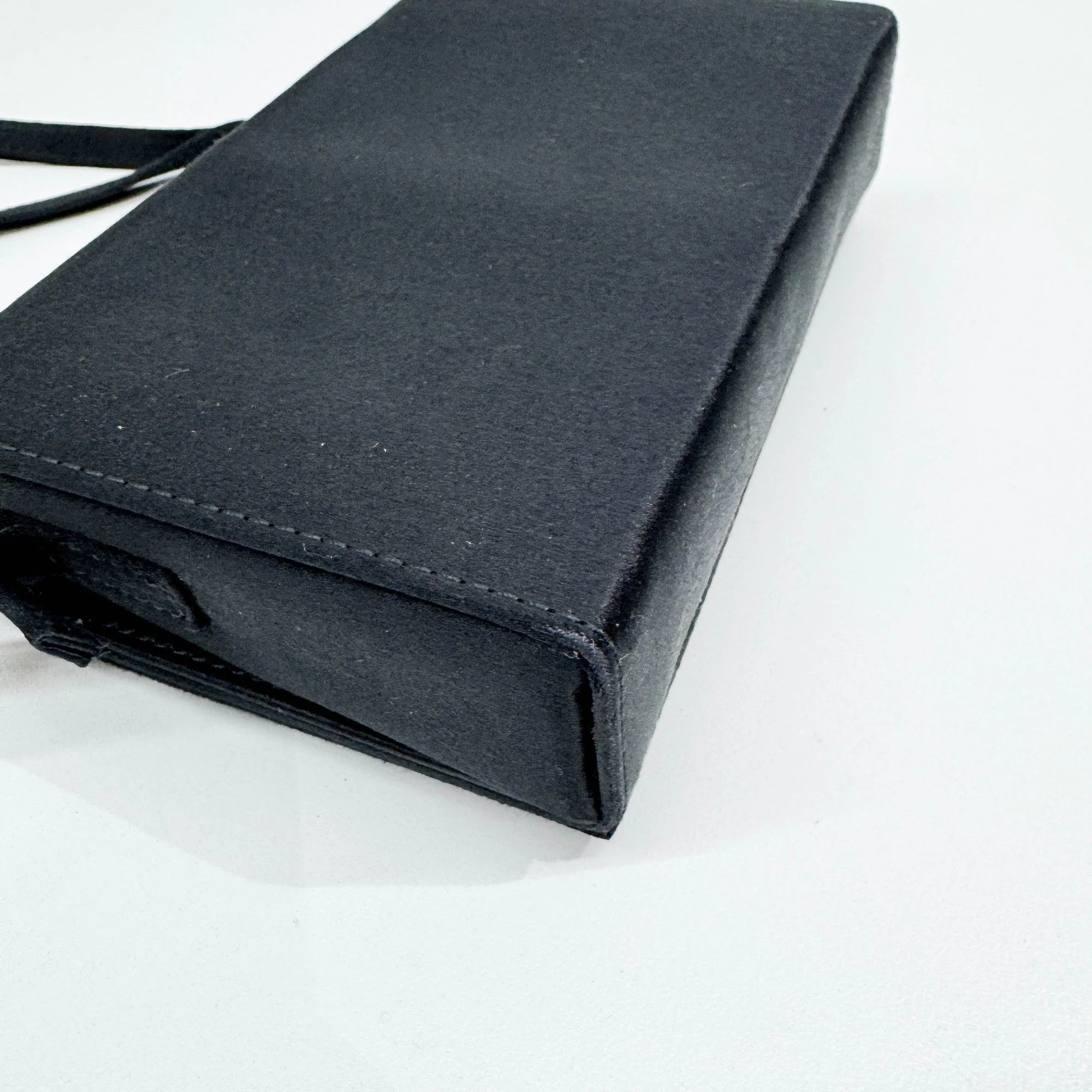 Black Satin Crossbody Bag - Image 11