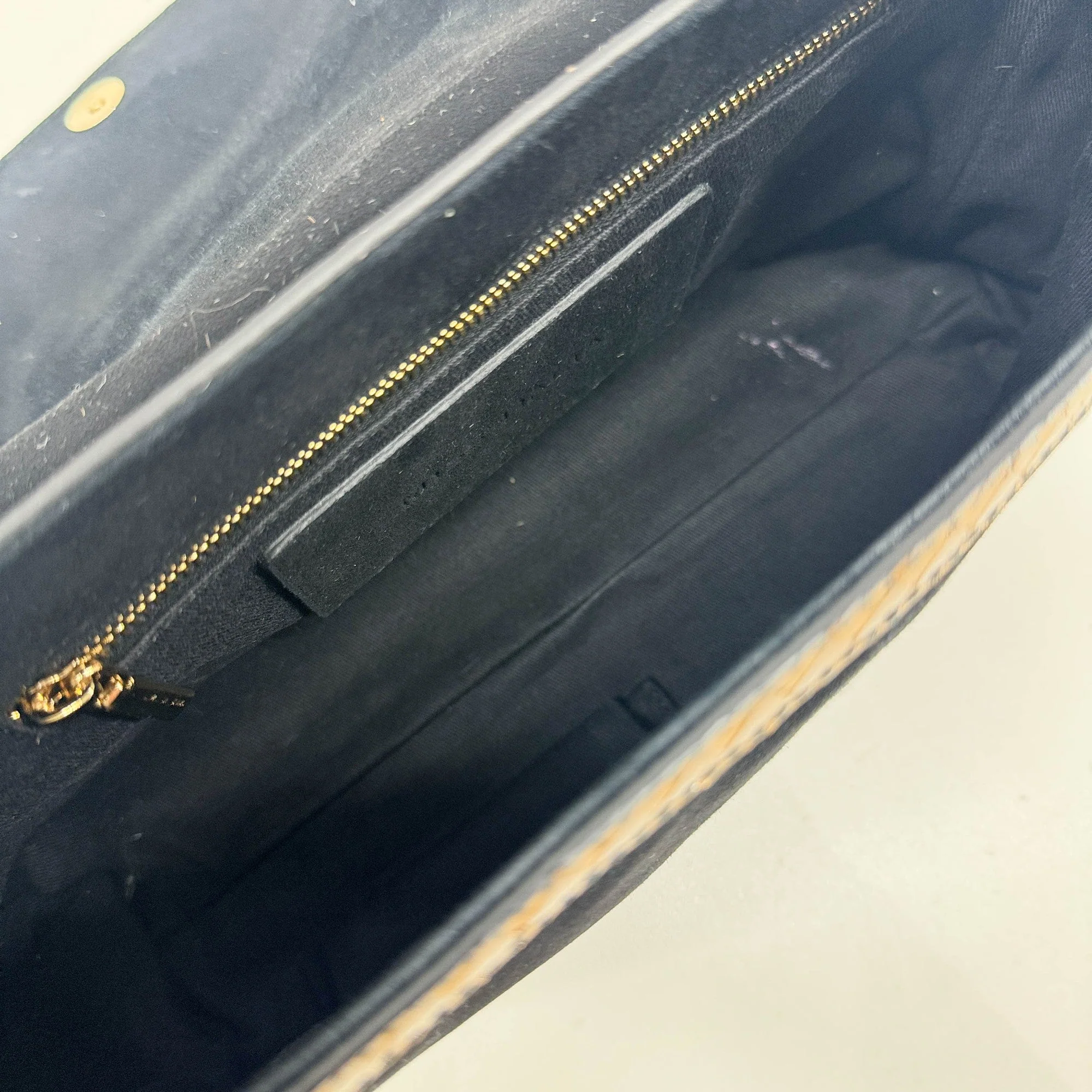 Black Suede & Leopard Print Pony Hair Shoulder Bag - Image 24