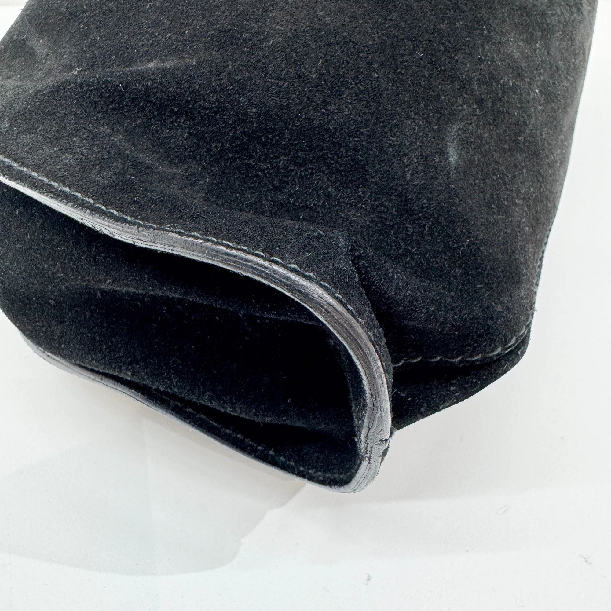 Black Suede Shoulder Bag - Image 11