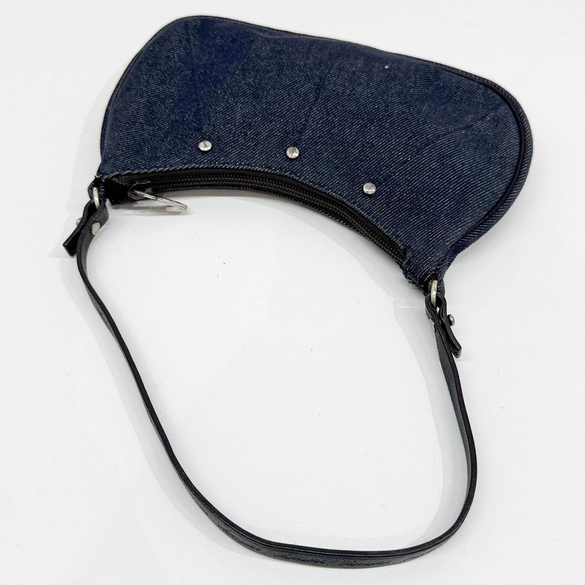 Blue Denim Shoulder Bag - Image 6
