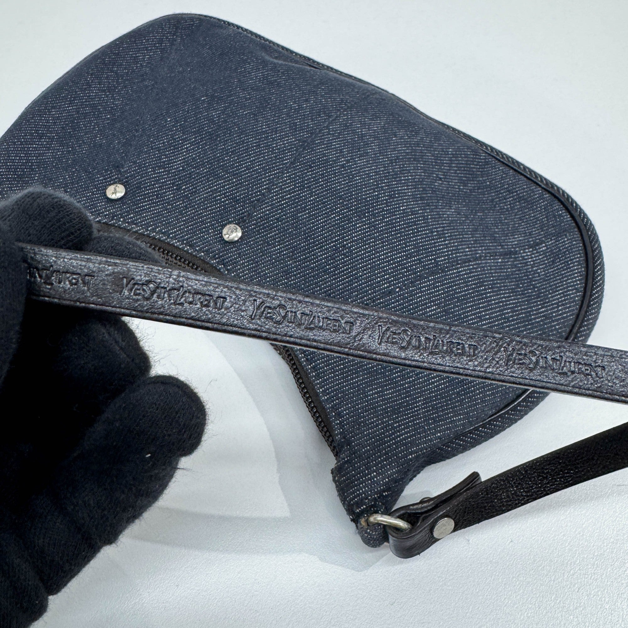 Blue Denim Shoulder Bag - Image 8