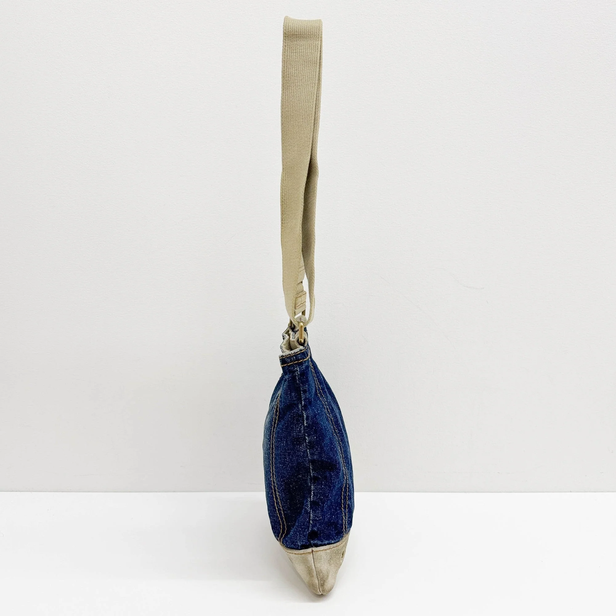 Blue Denim Shoulder Bag - Image 5